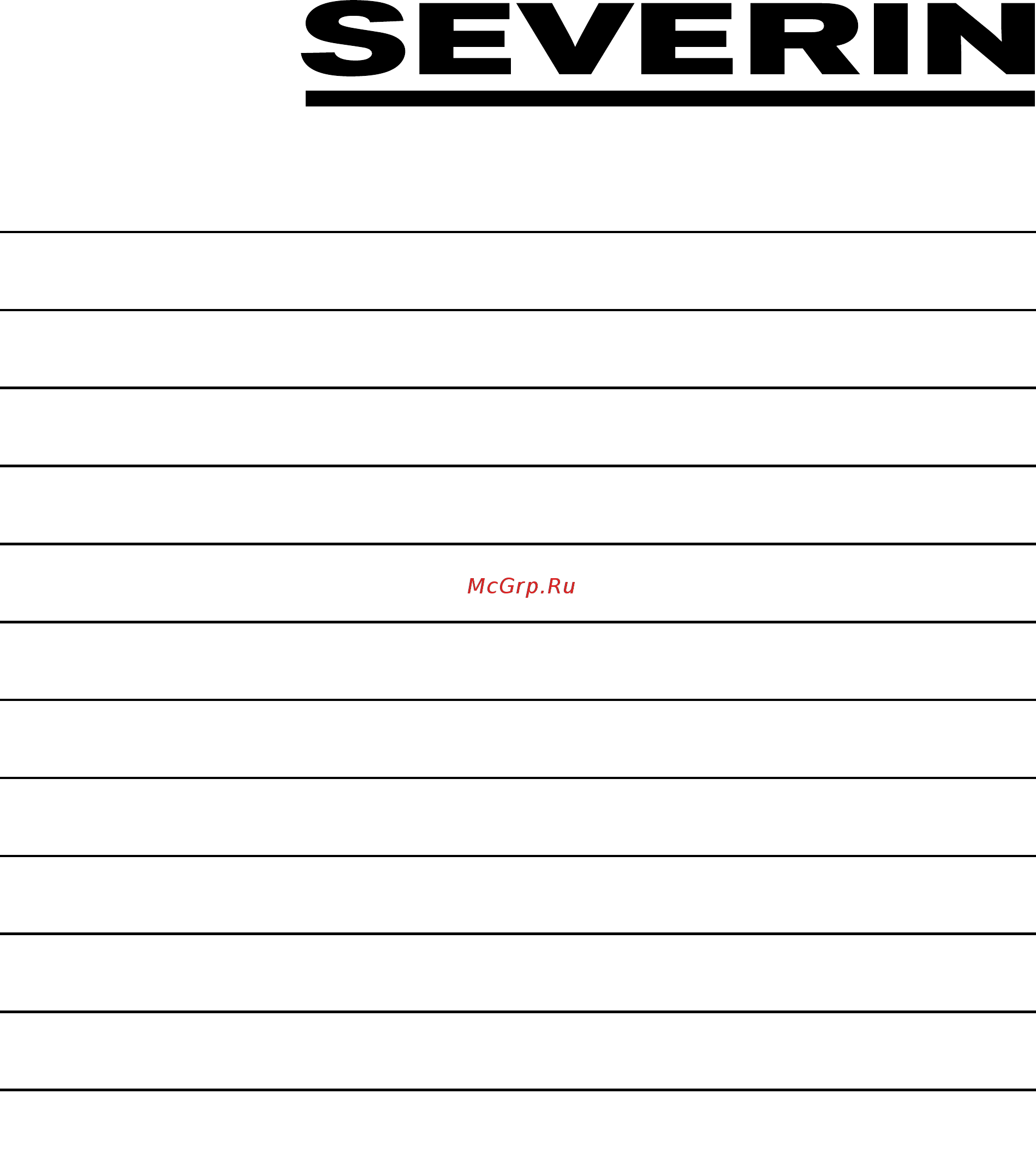 Severin TO 2034 Инструкция по эксплуатации онлайн