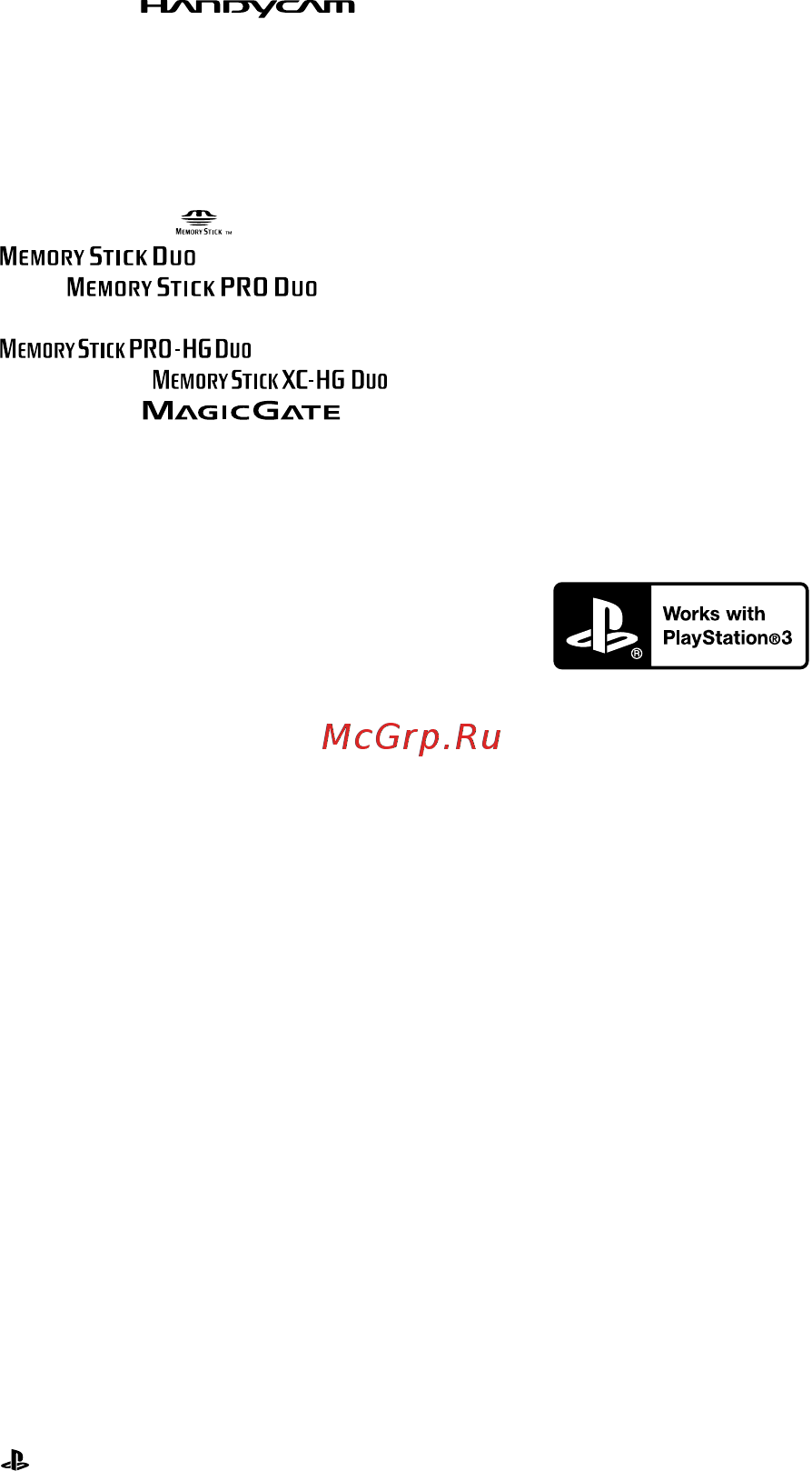 Sony HDR-PJ430 (E) (V) (VE) [148/155] Про торговельні марки