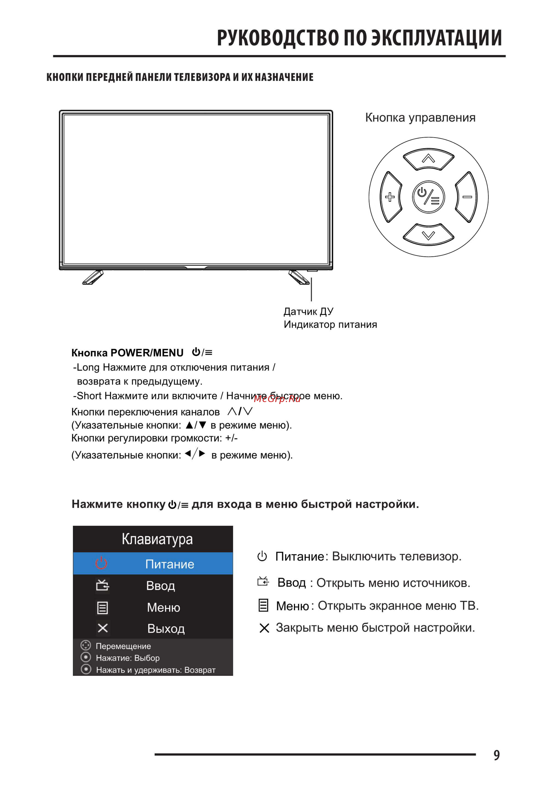 Fusion FLTV-40C110T [9/36] Руководство по эксплуатации