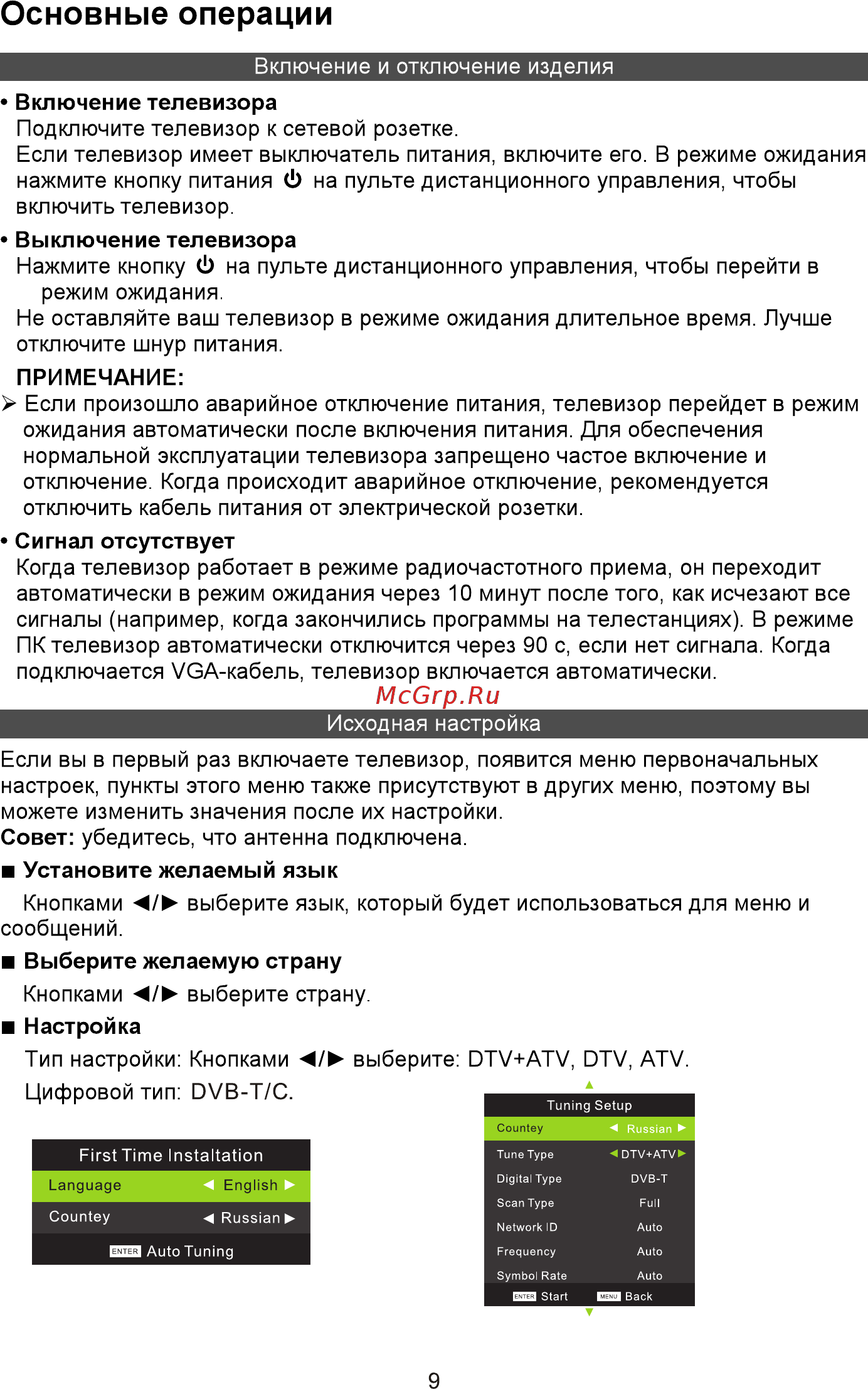 Fusion FLTV-40B100T [11/32] Основные операции
