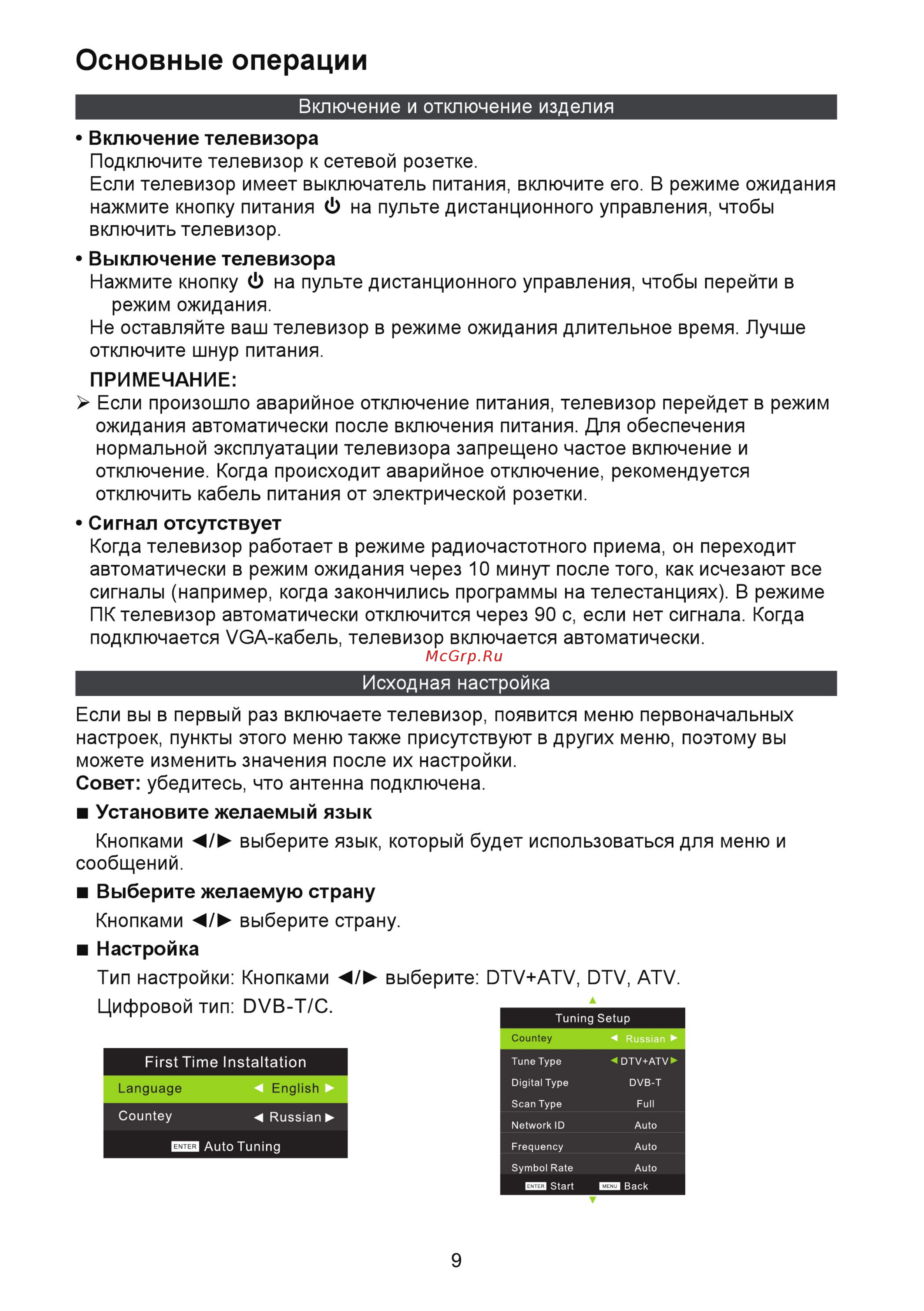Fusion FLTV-40B110T [11/32] Основные операции