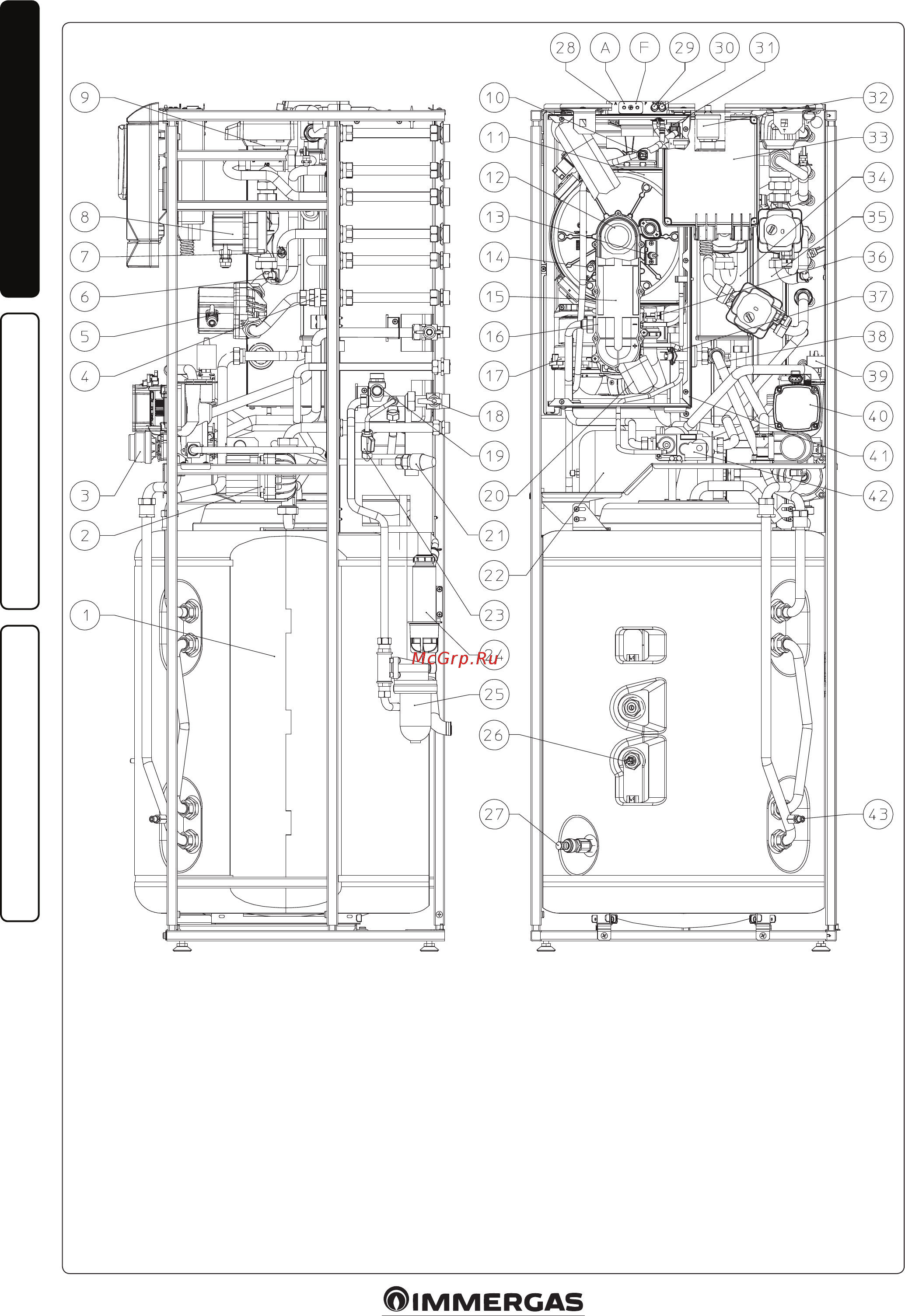 Immergas HERCULES CONDENSING 26 3 ERP [20/48] Установщик пользователь ремонтник
