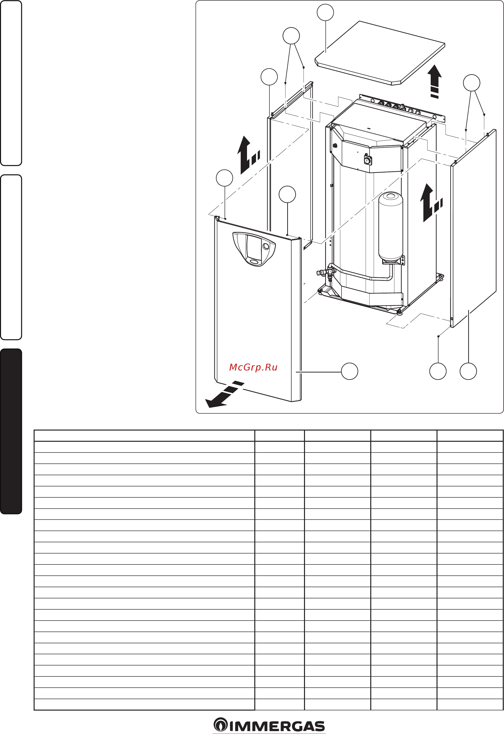 Immergas UB INOX 120 ErP [12/16] Установщик пользователя техобслуживанию
