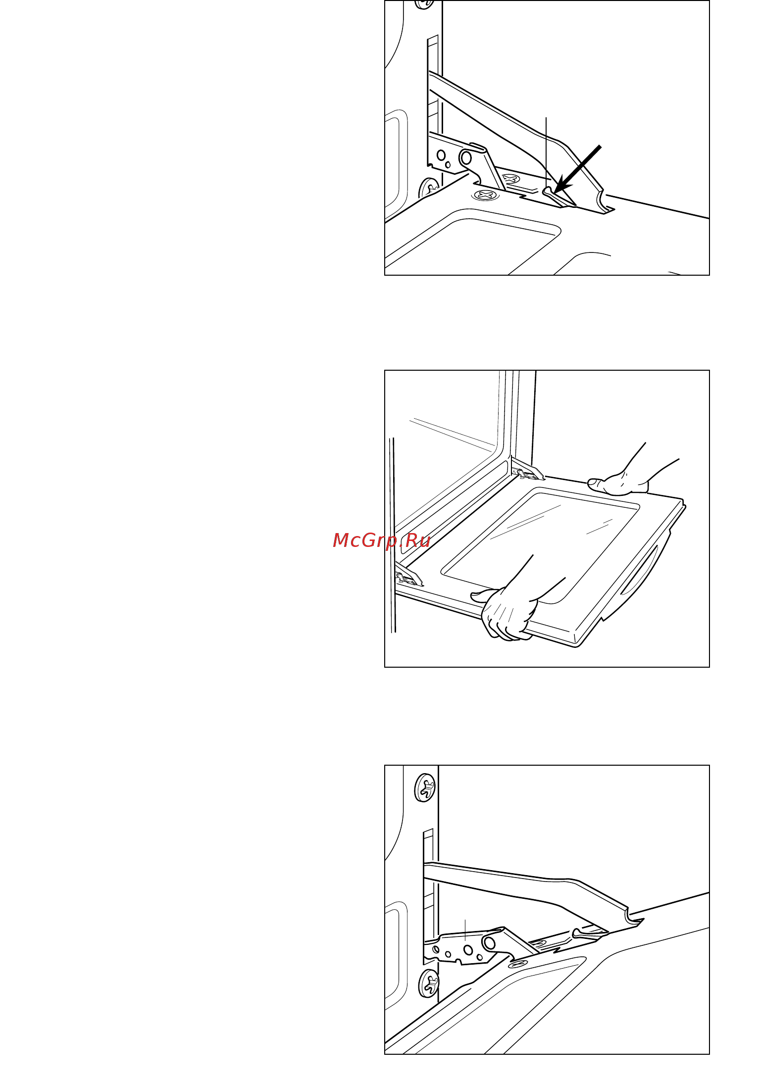 Delonghi FGN 4 RUS 1089223 [13/28] Монтаж дверцы духовки
