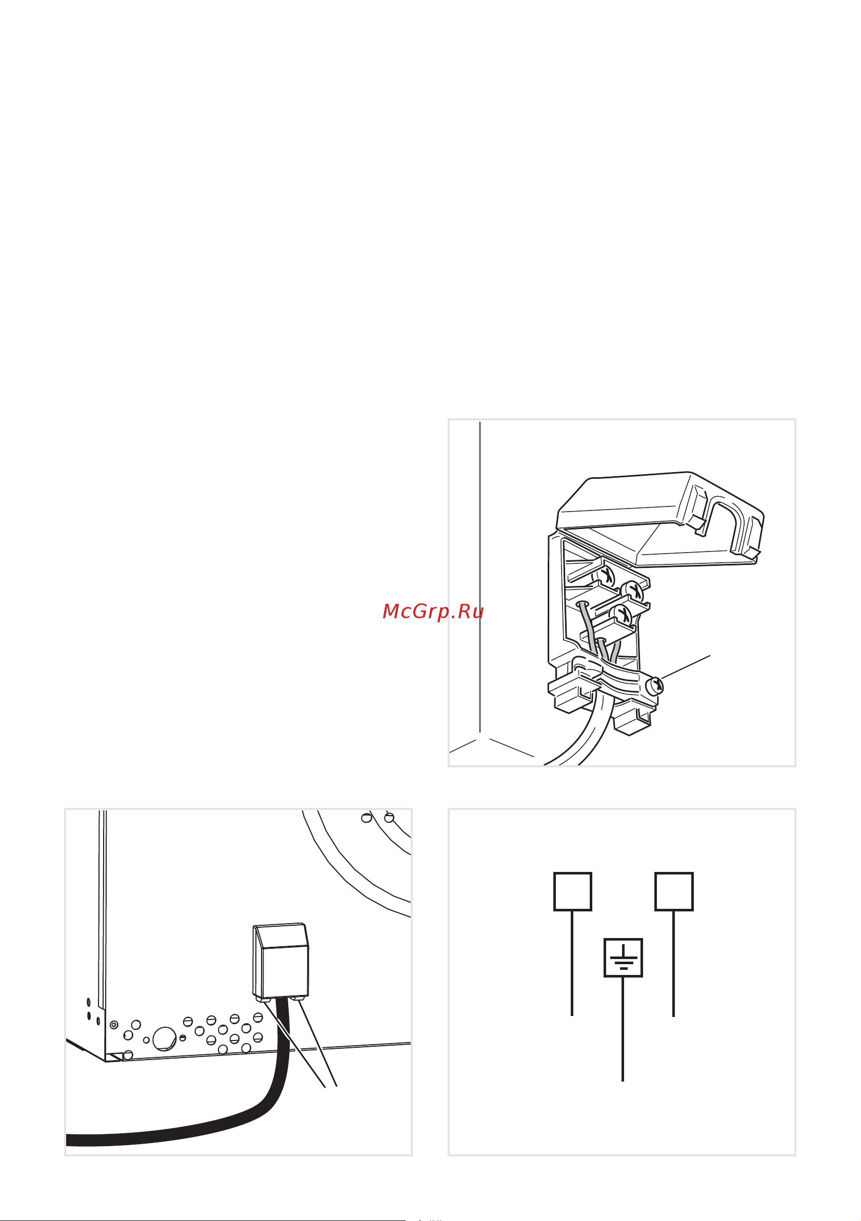 Delonghi CGGA 4 [38/40] Подсоединение кабеля питания