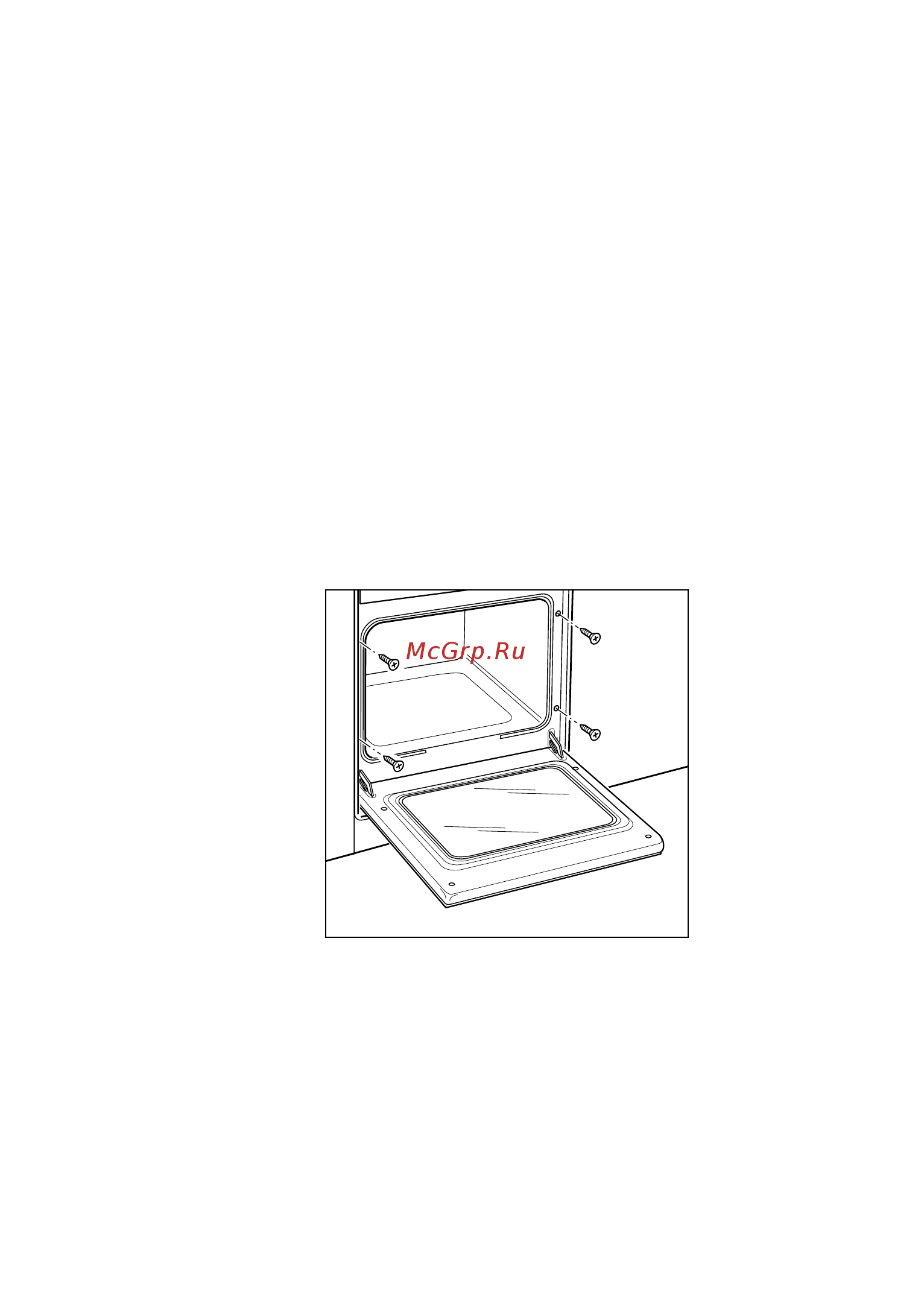 Delonghi DMA 8 EX [40/44] Крепление духового шкафа