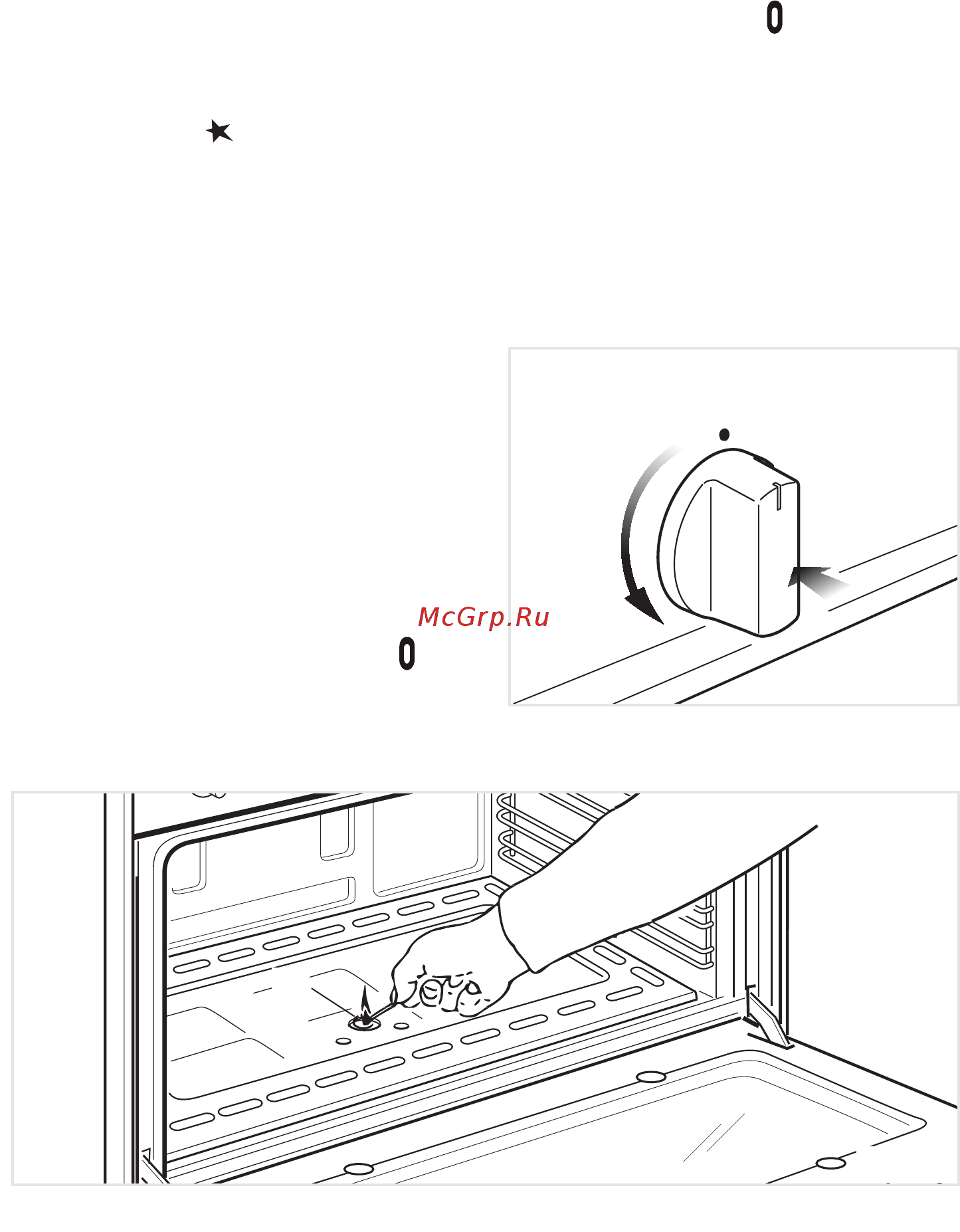 Delonghi PGGVX 965 GHI [12/88] Ignition of the oven burner