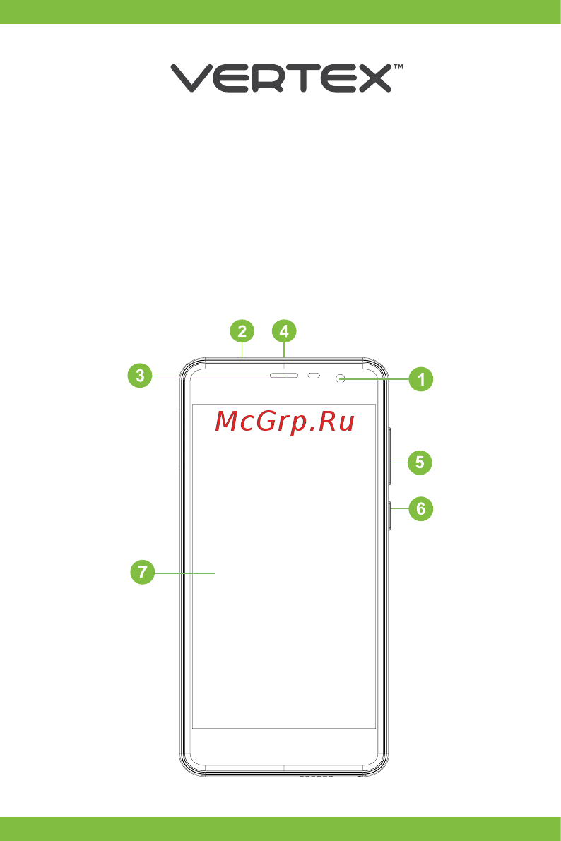 Vertex Impress Reef 5'' (4G) синий Инструкция по эксплуатации онлайн