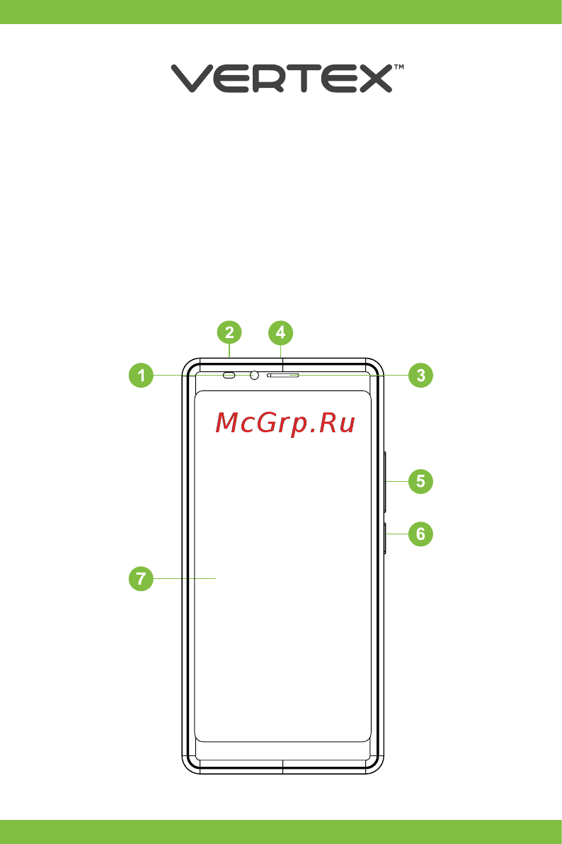 Vertex Impress Pluto 4G Graphite Инструкция по эксплуатации онлайн