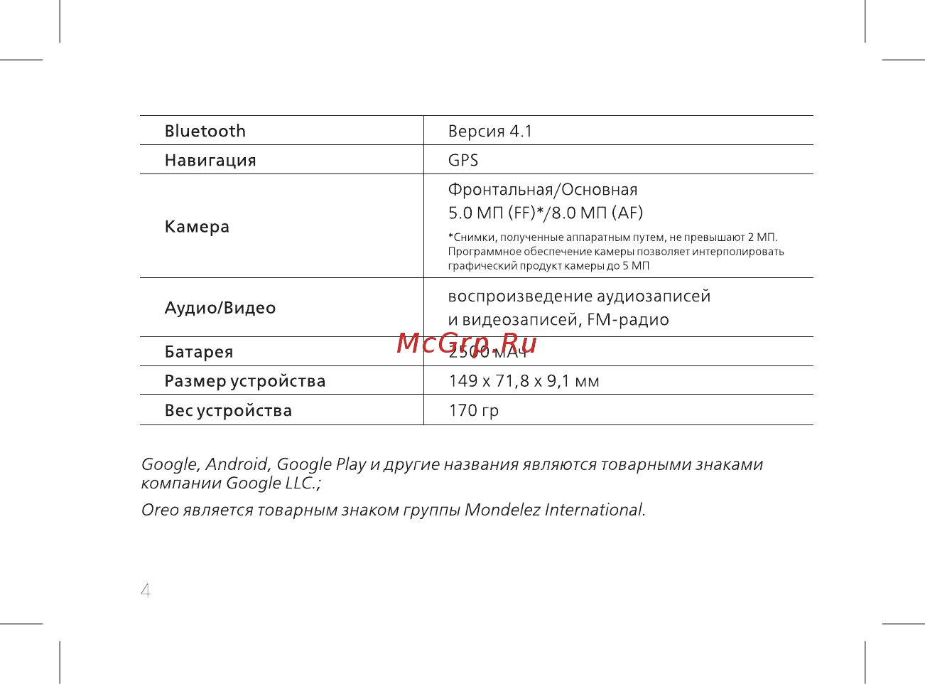 BQ BQ-5520L SILK Инструкция по эксплуатации онлайн [6/60] 339797