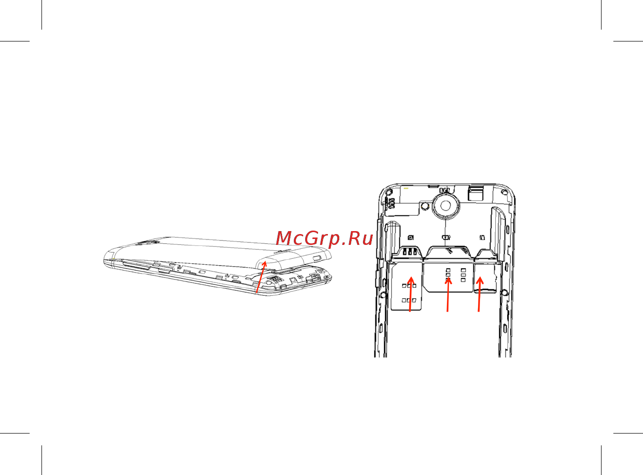 BQ BQ-4501G FOX EASY [16/60] Установка sim карты карты памяти sd card