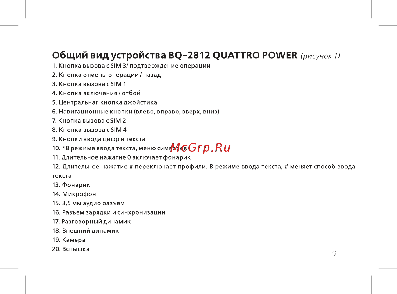 BQ BQ-2812 Quattro Power [11/52] Общий вид устройства bq 2812 quattro power