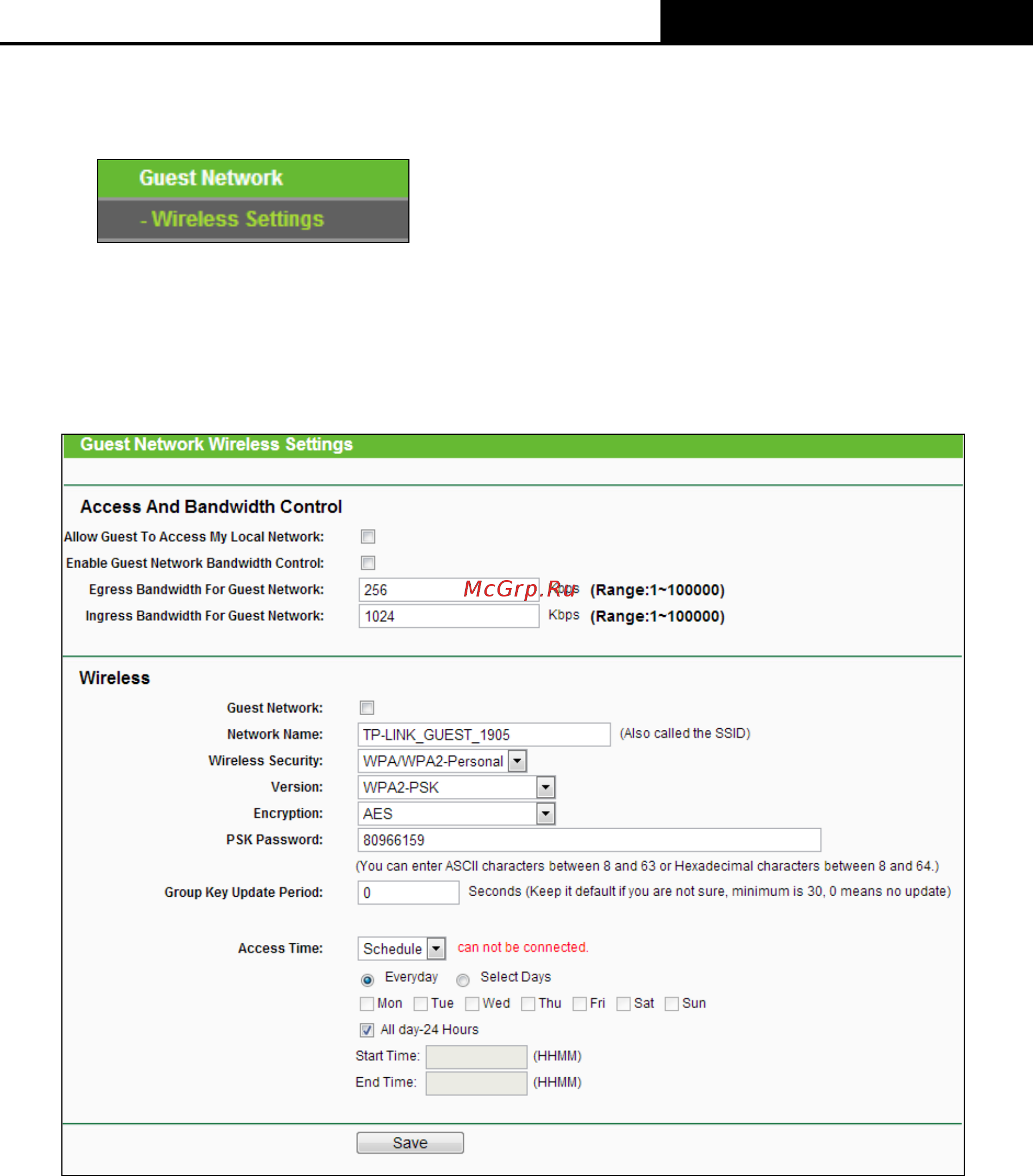 Tp-Link TL-WR845N V1 [53/119] Guest network