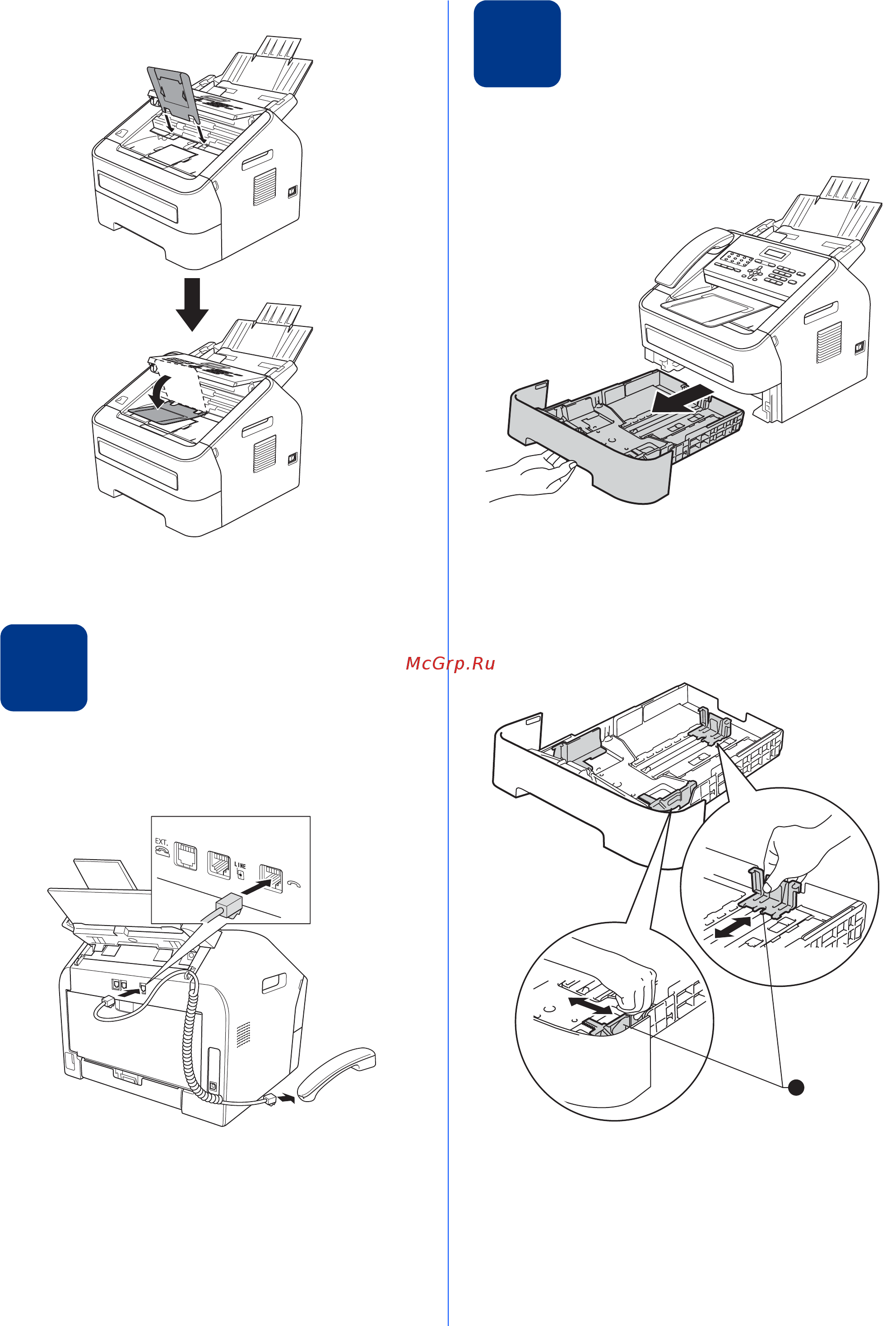 Brother FAX-2940R [5/13] Load paper in the paper tray