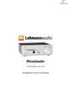 Lehmann Audio Rhinelander Инструкция по эксплуатации