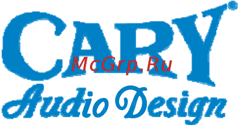 Cary Audio Design SA-200.2 Инструкция по эксплуатации онлайн