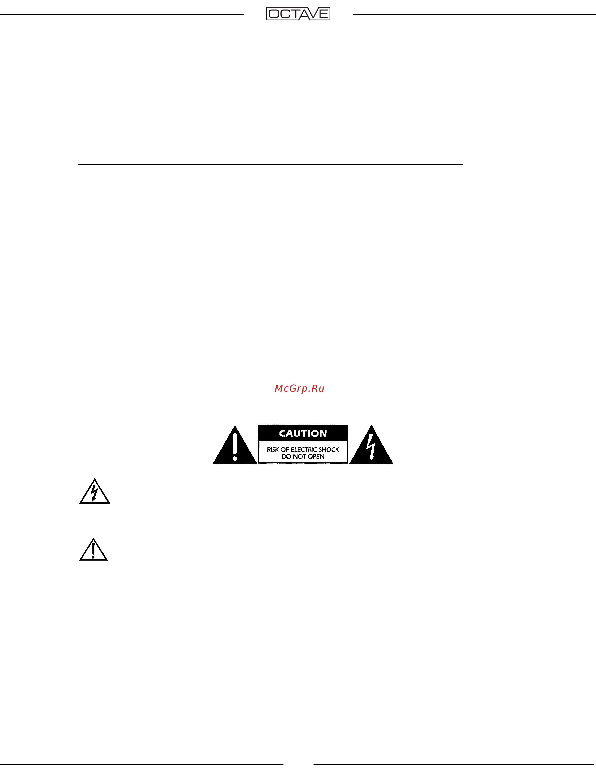 Octave V 70 SE [5/33] Safety instructions
