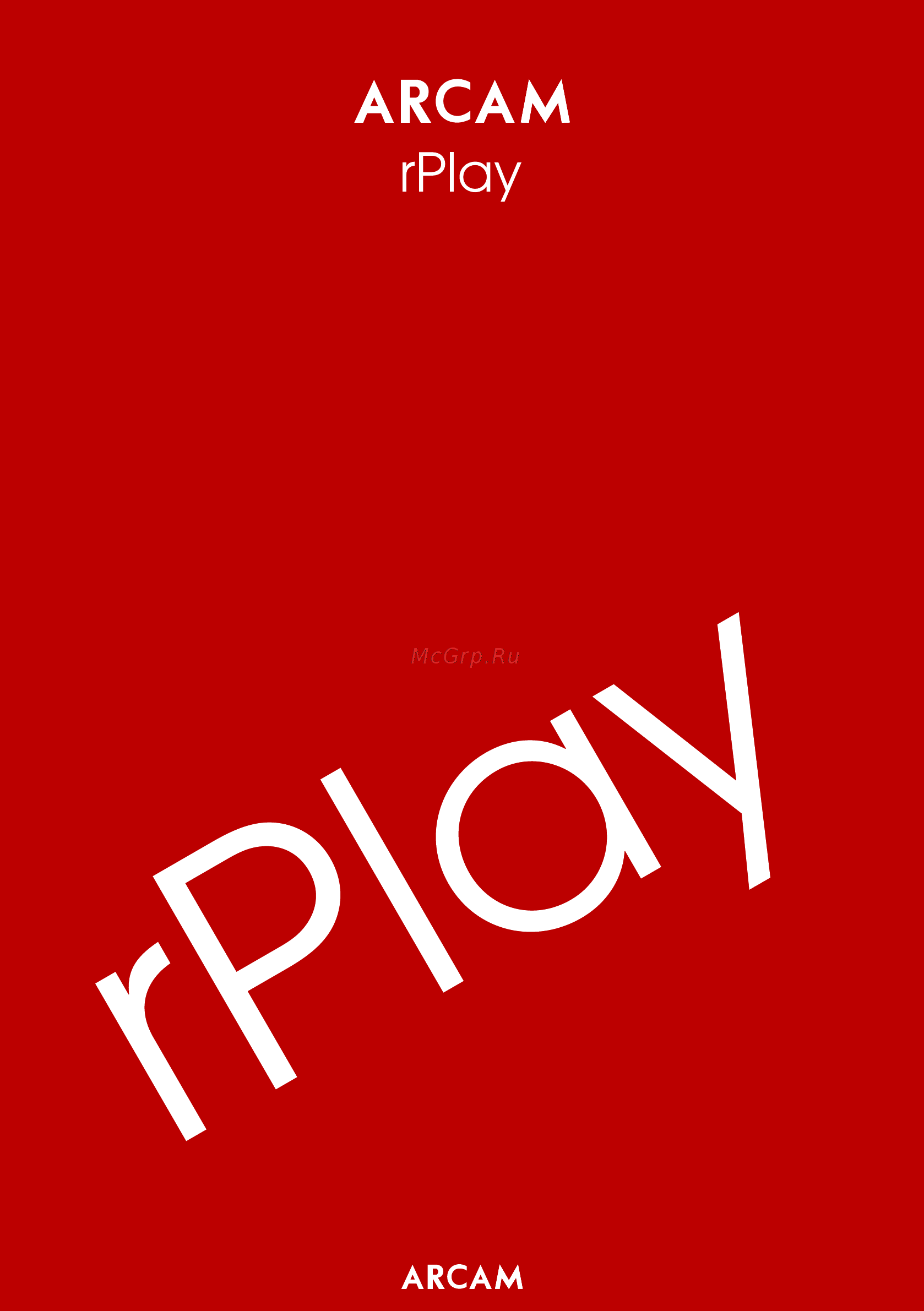 Arcam rPlay Инструкция по эксплуатации онлайн