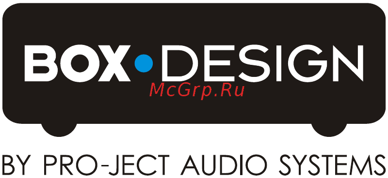 Pro-Ject Phono Box DC Инструкция по эксплуатации онлайн