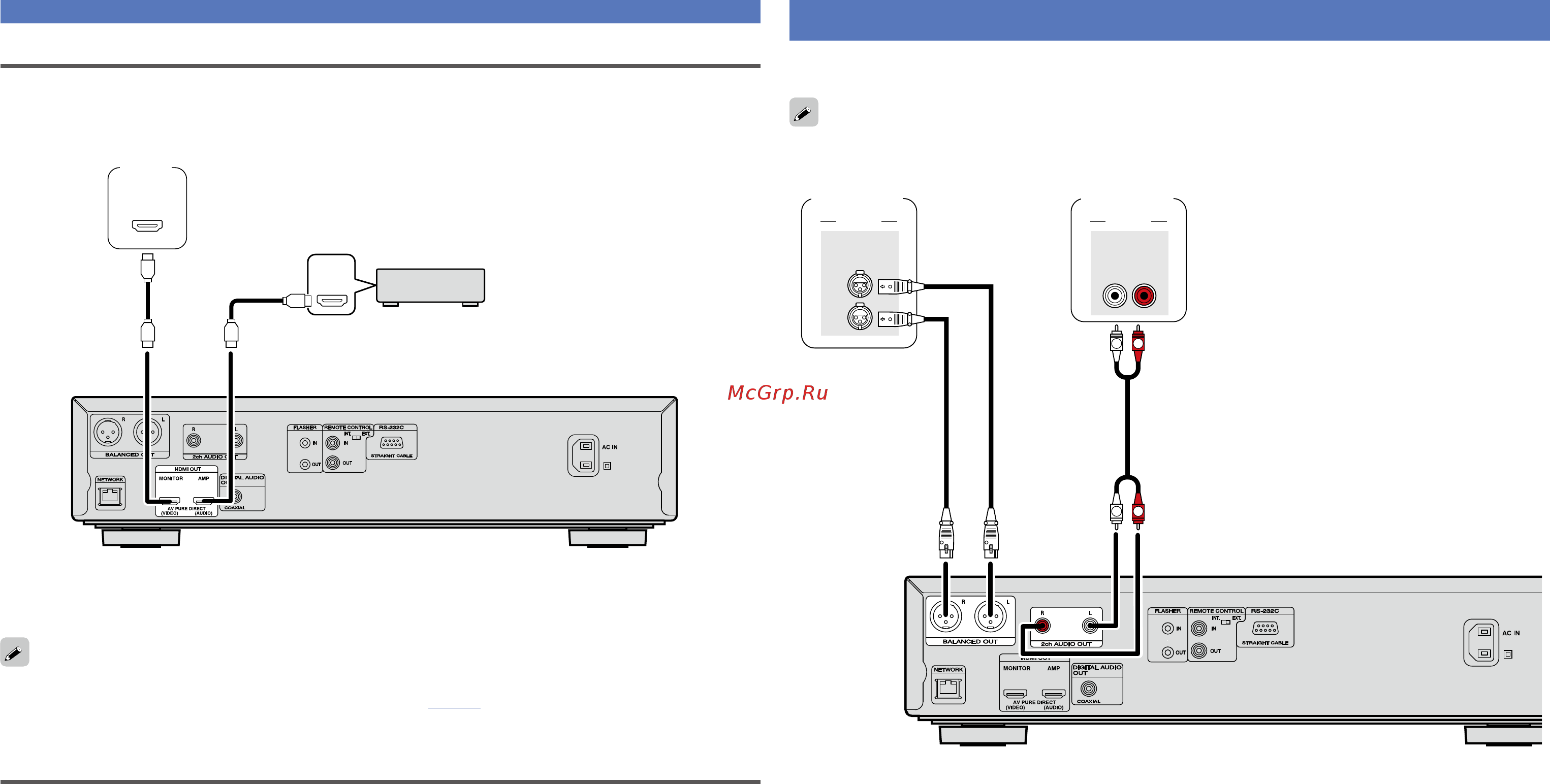 Marantz UD7007 [12/81] Соединение с 2 канальным аудиоусилителем