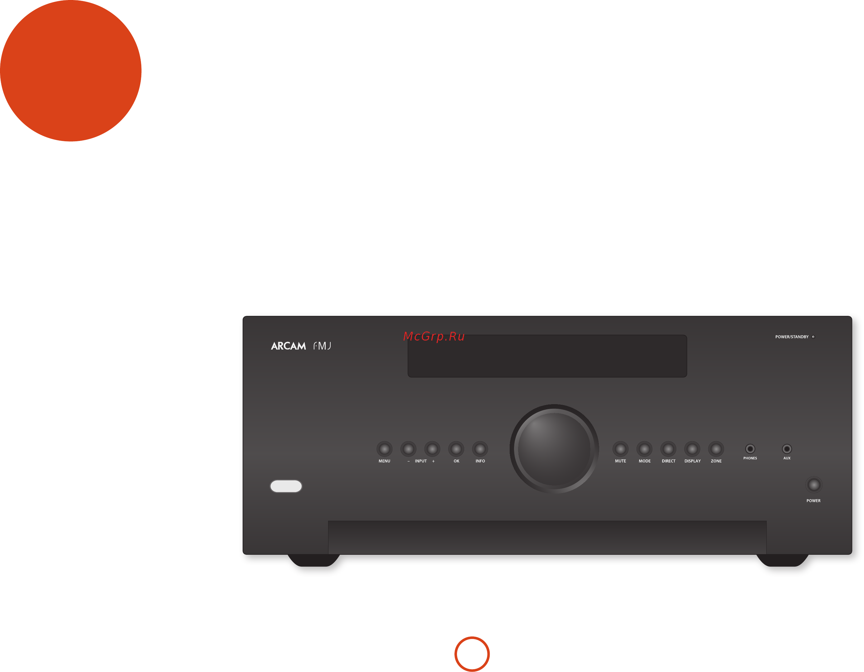 Arcam FMJ AV860 [7/54] Началом