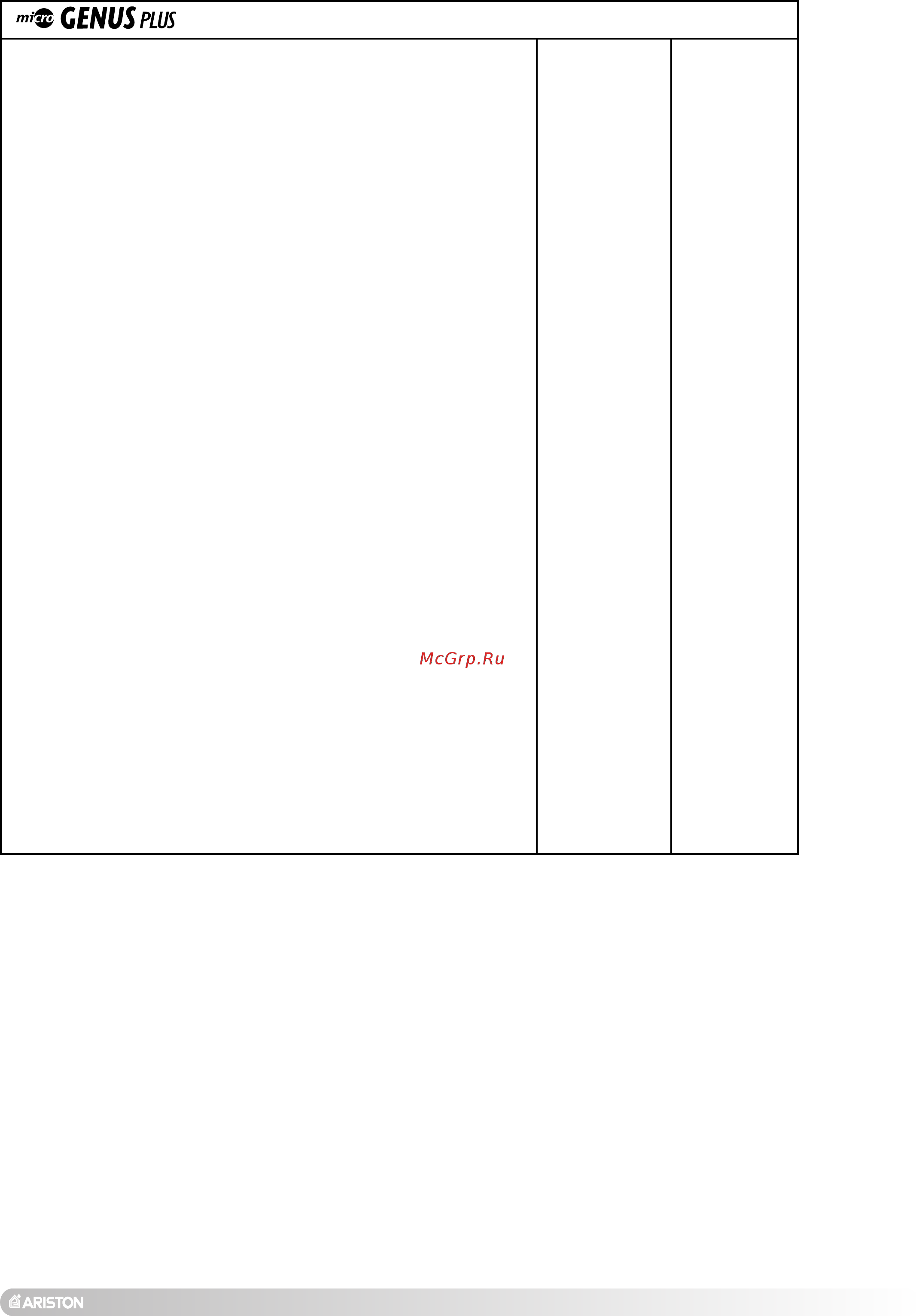 Ariston microGENUS PLUS 24 MI [13/36] Ml 28 ml