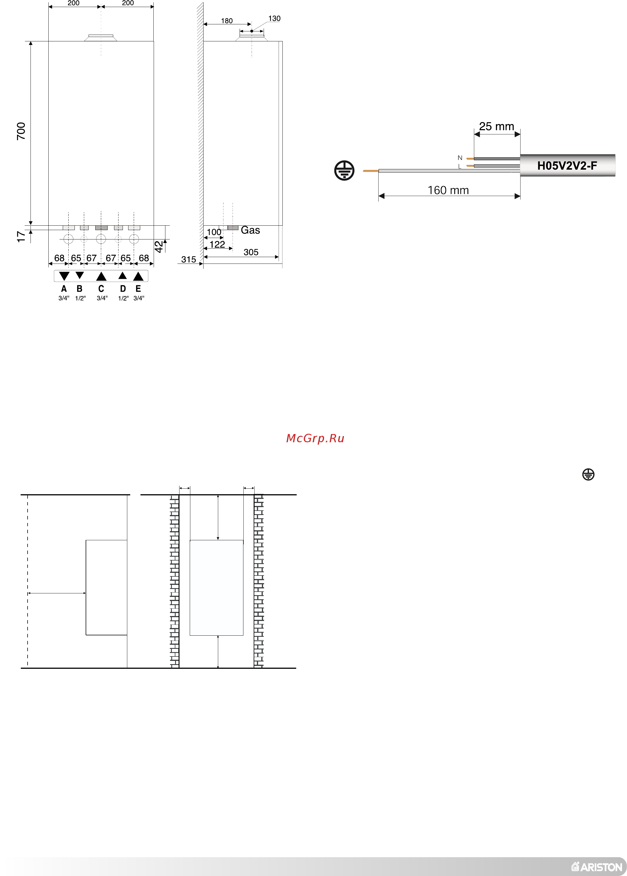 Ariston microGENUS PLUS 24 MI Инструкция по монтажу онлайн [16/36] 340200