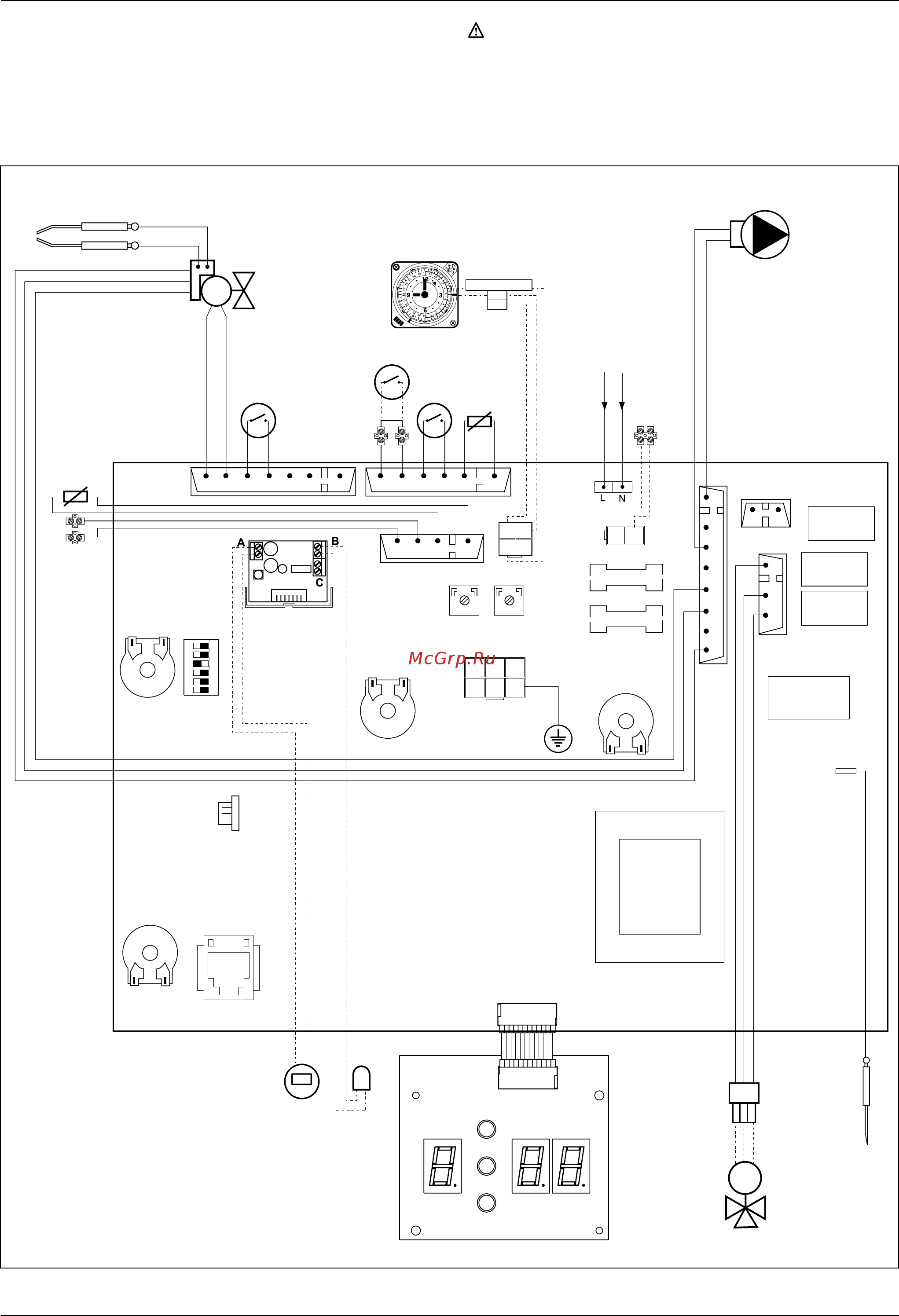 Ariston MicroGenus Plus System 28 RI [10/56] Schedino optional per il collegamento del clima manager togliere lʼalimentazione elettrica e collegare ai morsetti a il clima manager ed ai morsetti b la sonda esterna