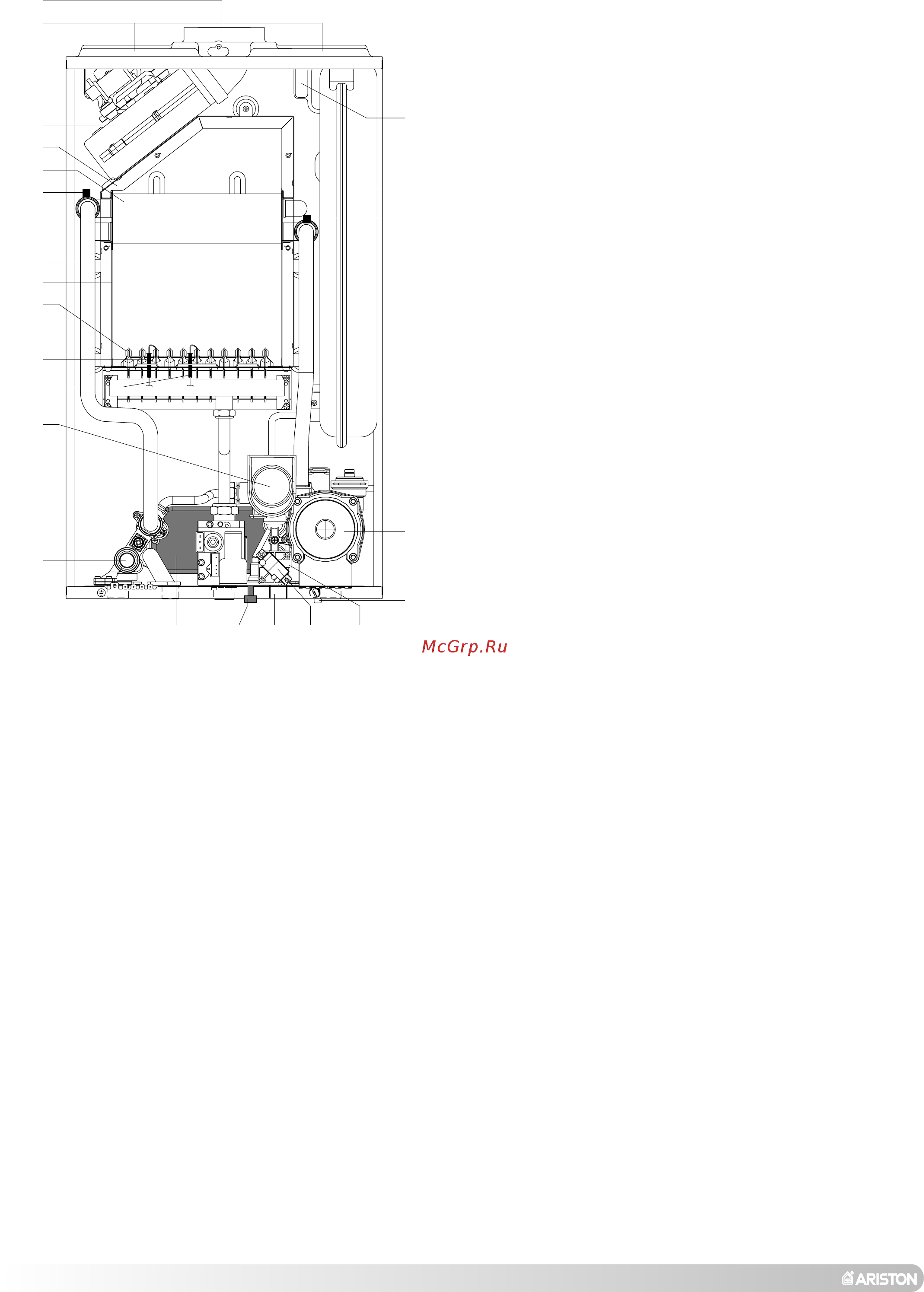 Ariston Uno 24 MFFI [4/56] Prace instalacyjne jak i pierwsze odpalenie kotla powinny byc dokonane przez wykwalifikowany persone zgodnie