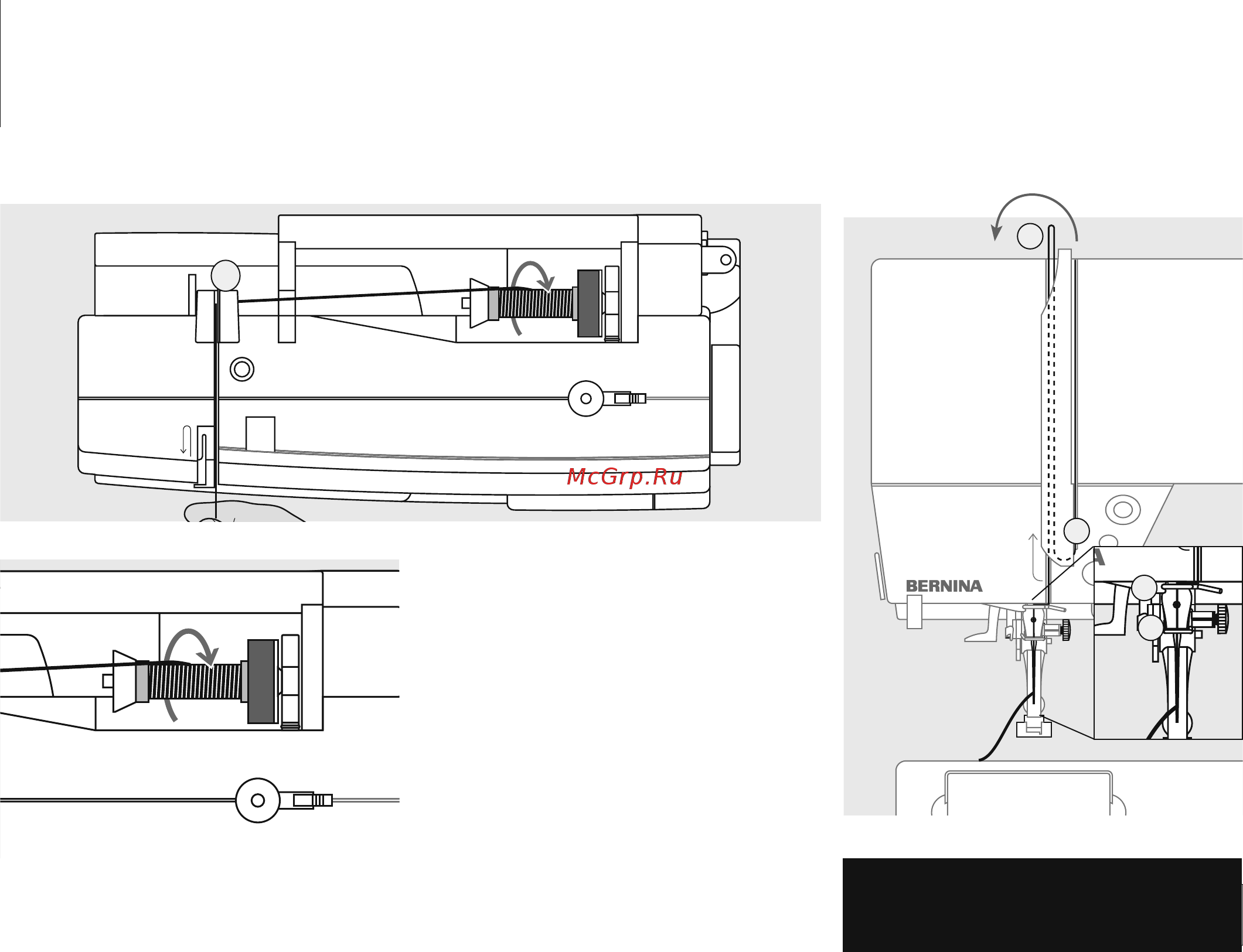 Bernina Aurora 430 [2/19] Заправка верхней нитки