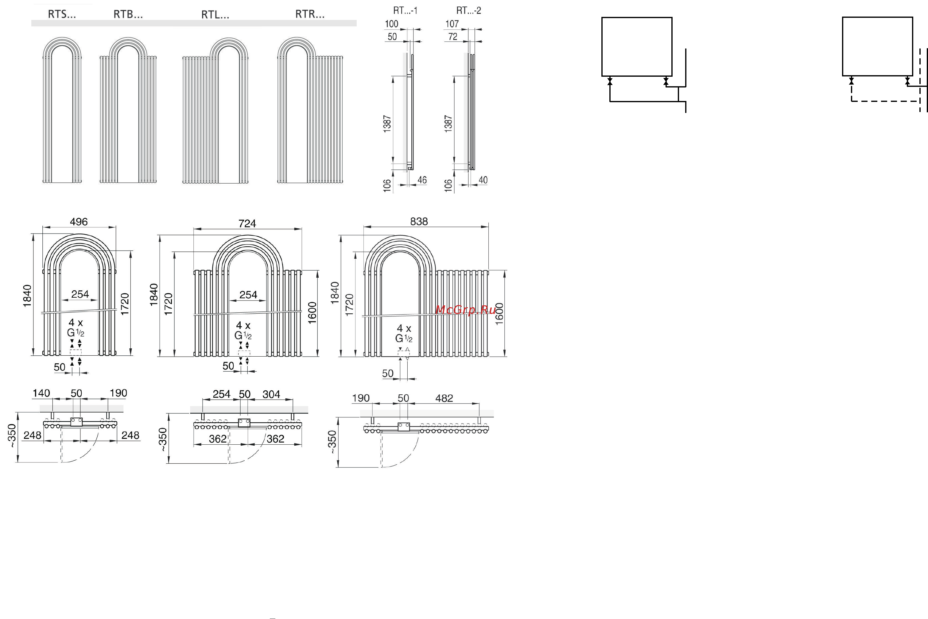 Arbonia Rondotherm RTR Инструкция по эксплуатации онлайн [2/2] 341303