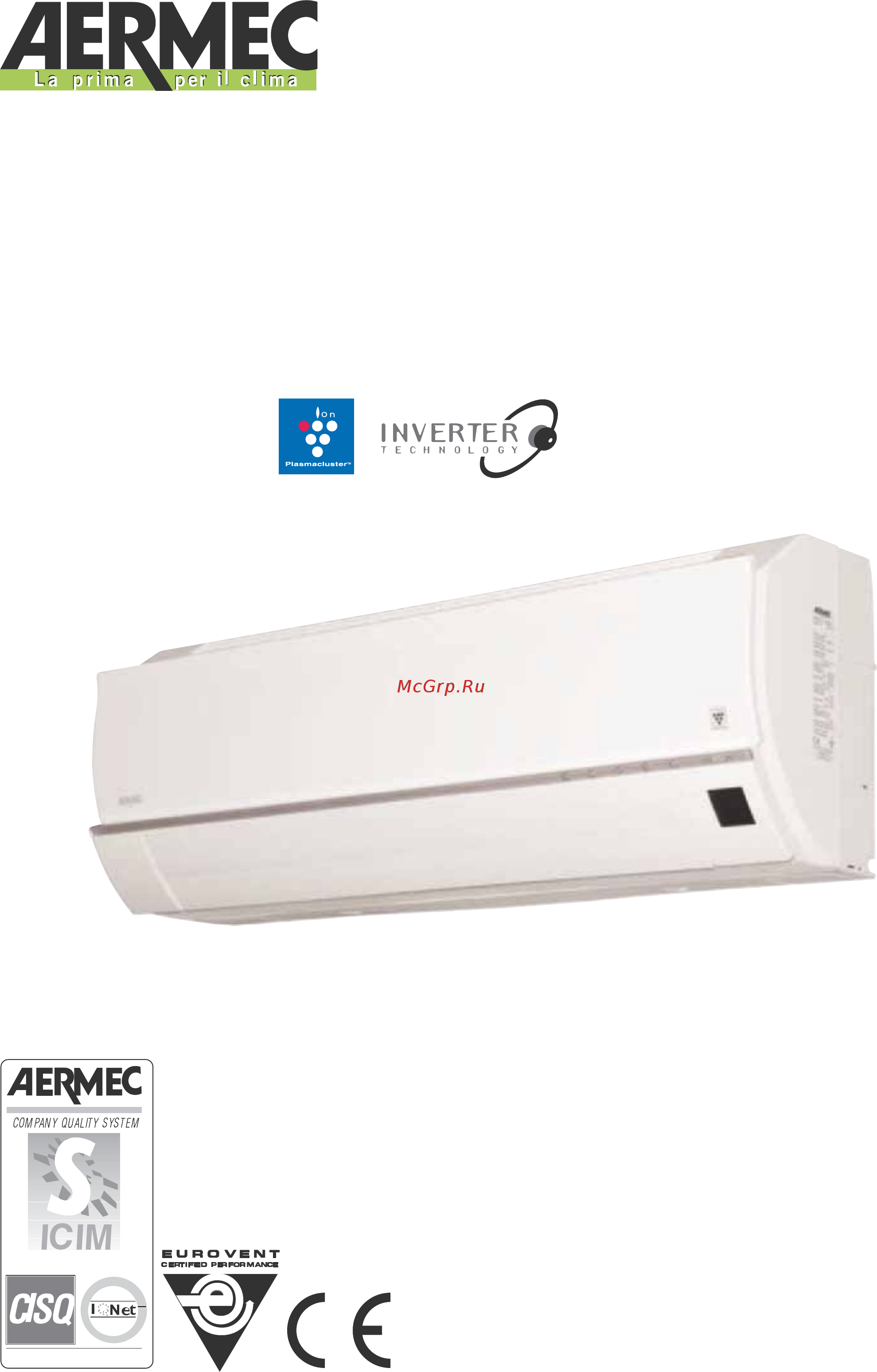 Aermec EWI 091 H Инструкция по эксплуатации онлайн