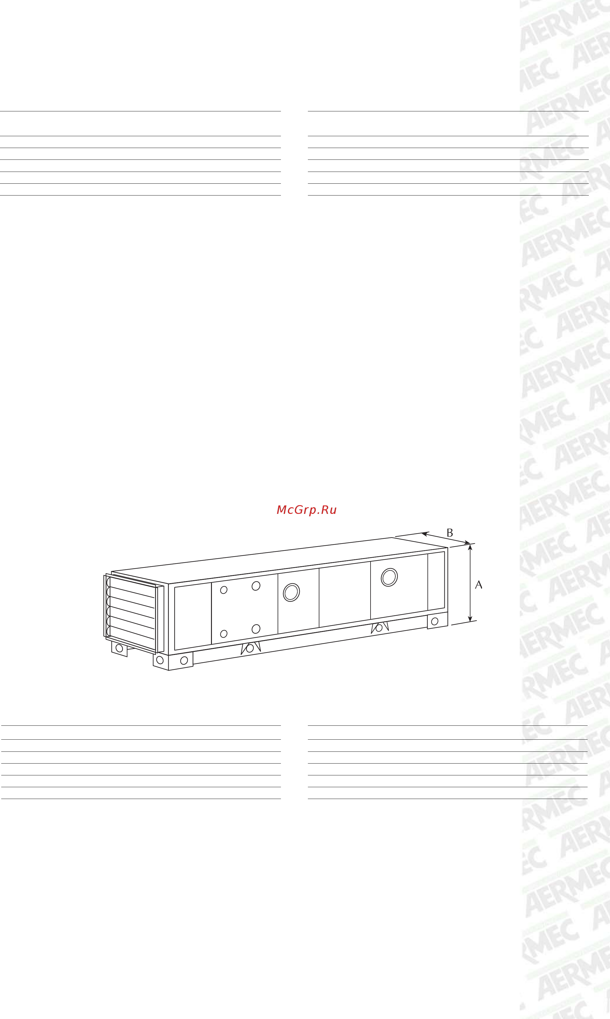 Aermec CTE 8 [2/2] Внешние размеры мм