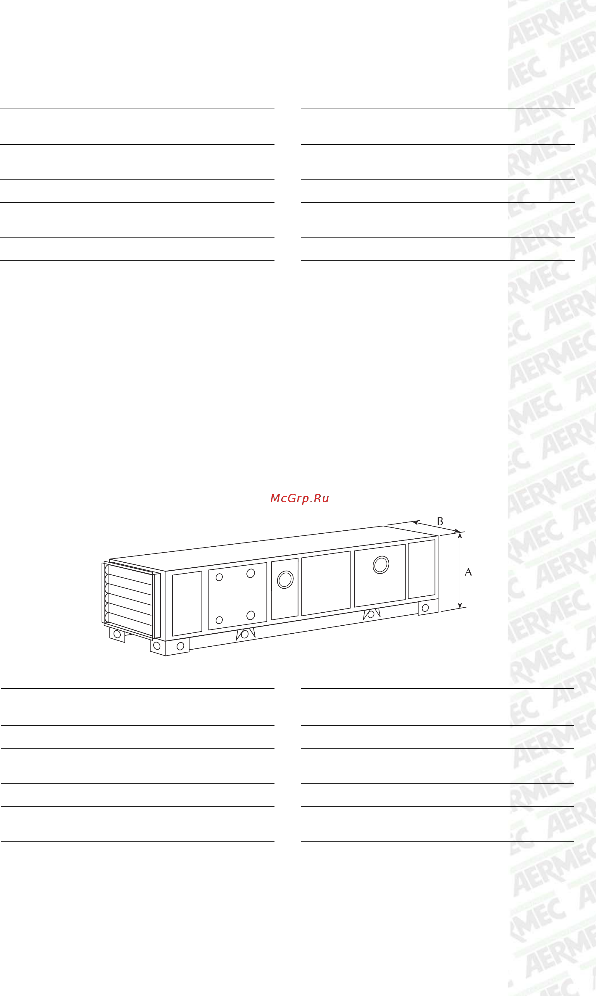 Aermec NCT 2 [2/2] Внешние размеры мм