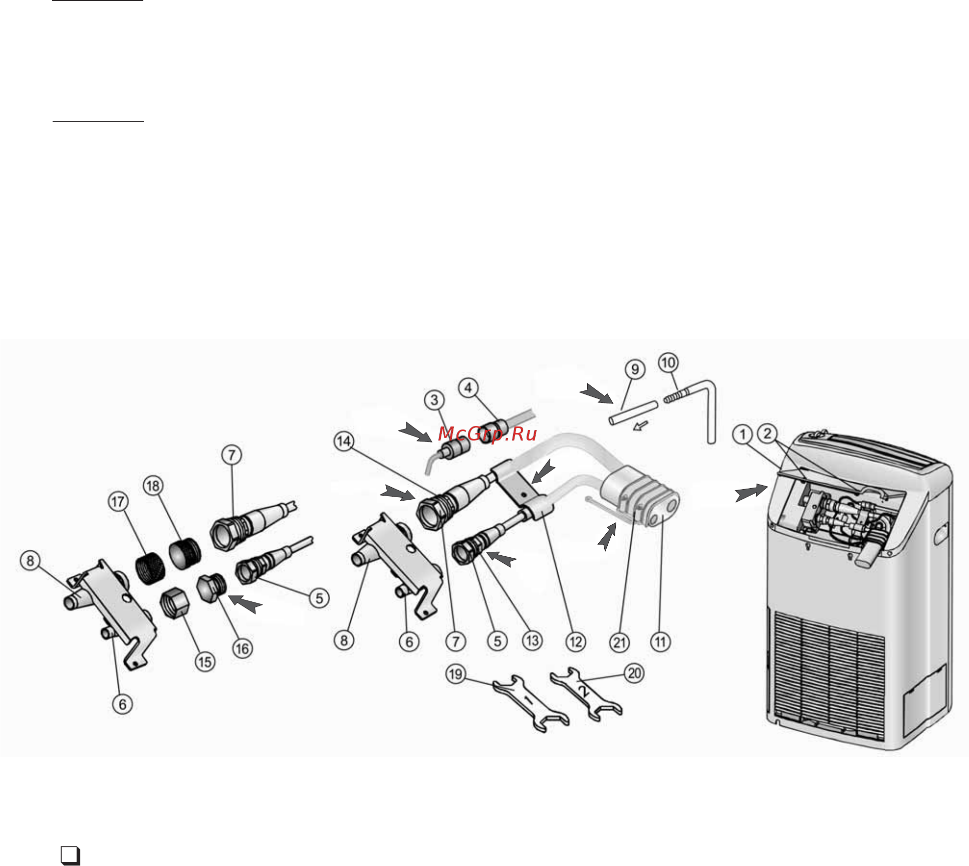 Airwell Aelia II 10 [11/29] After locating outdoor and indoor unit in their respective places perform the following steps to reconnect between the two units