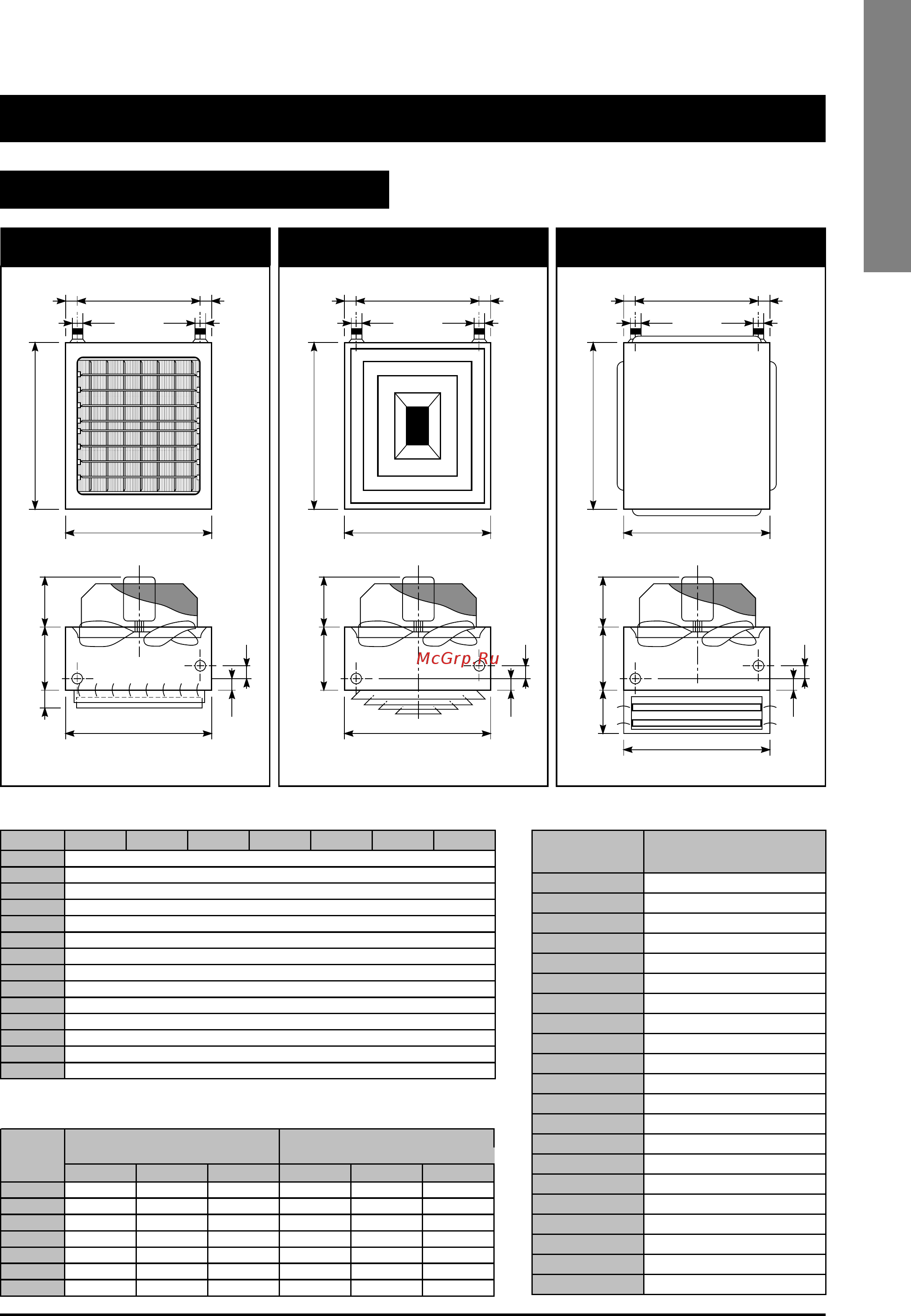 Airwell Westherm 55 [6/16] Dimensional data and weight of standard units cont d