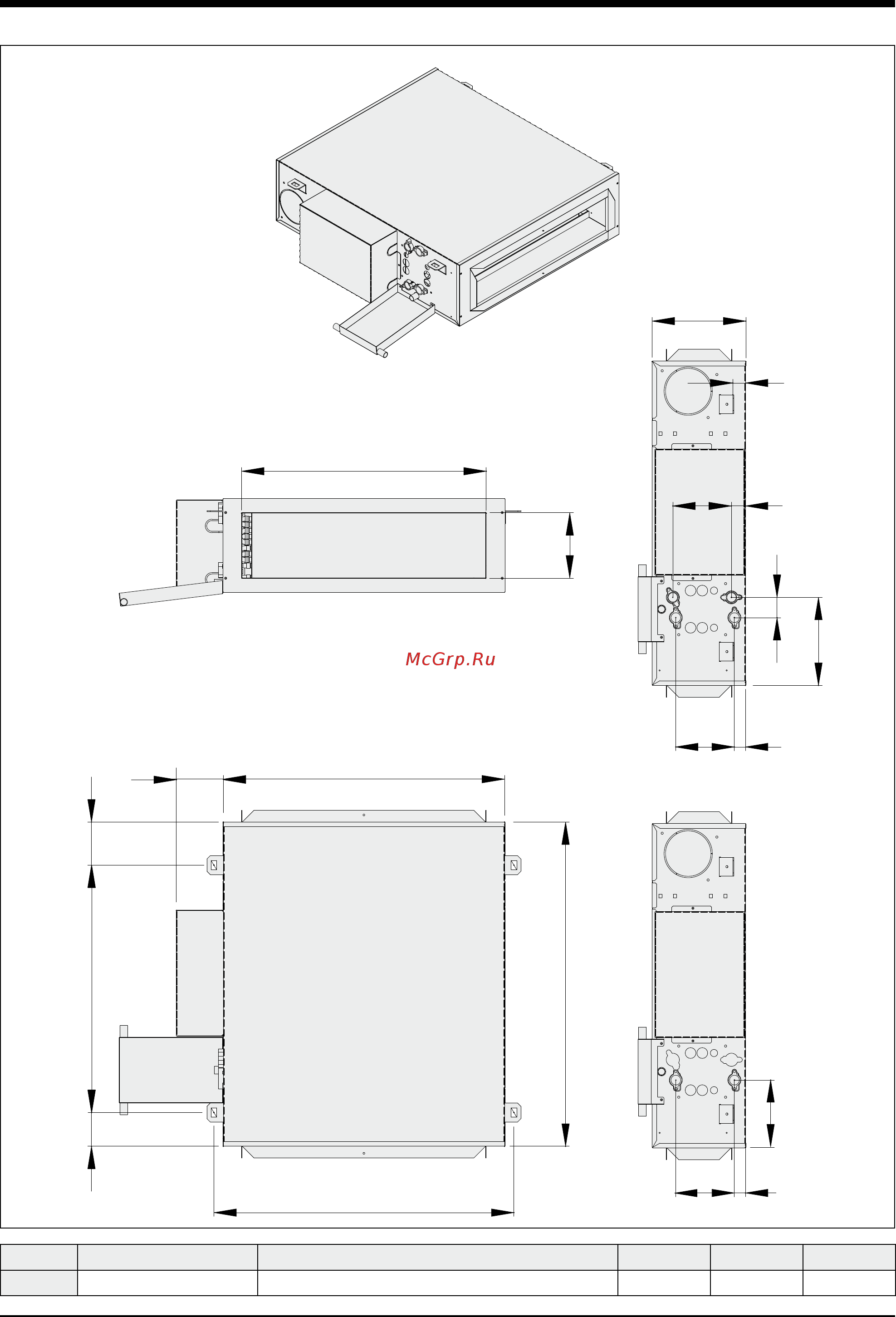 Airwell VH2N 05 [12/16] Dimensional data mm and weight vh2n 03