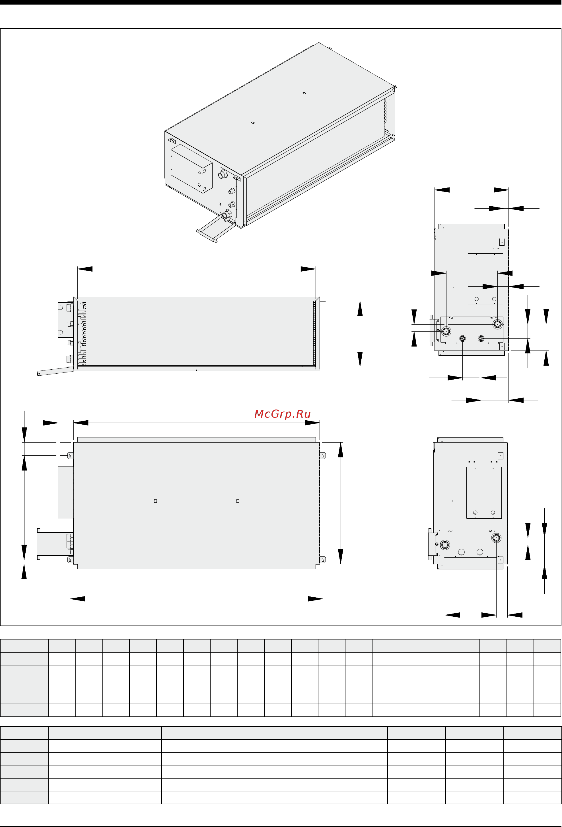 Airwell VH2N 05 [14/16] Dimensional data and weight vh2n 15 18 21 24 and 27