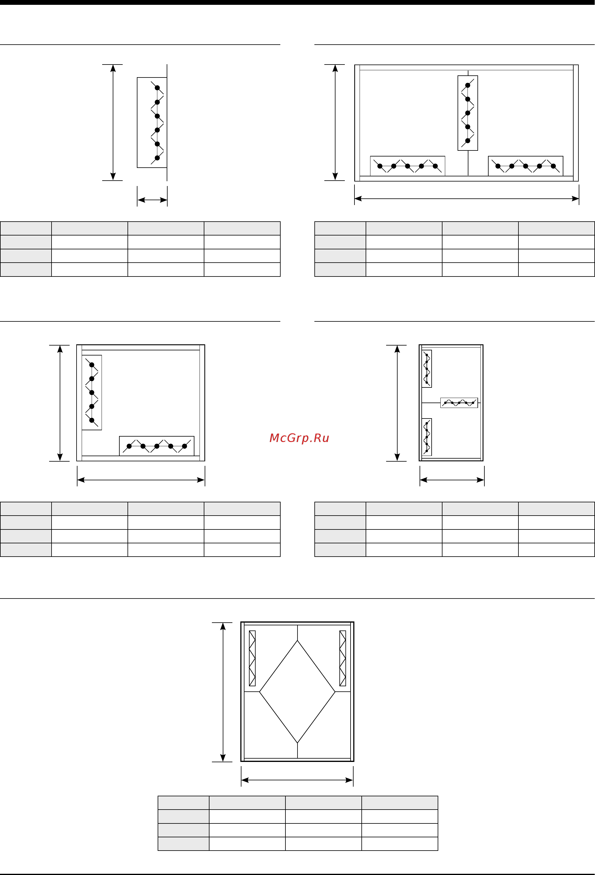 Airwell Wespak 4.05 [21/28] Accessory dimensions mm