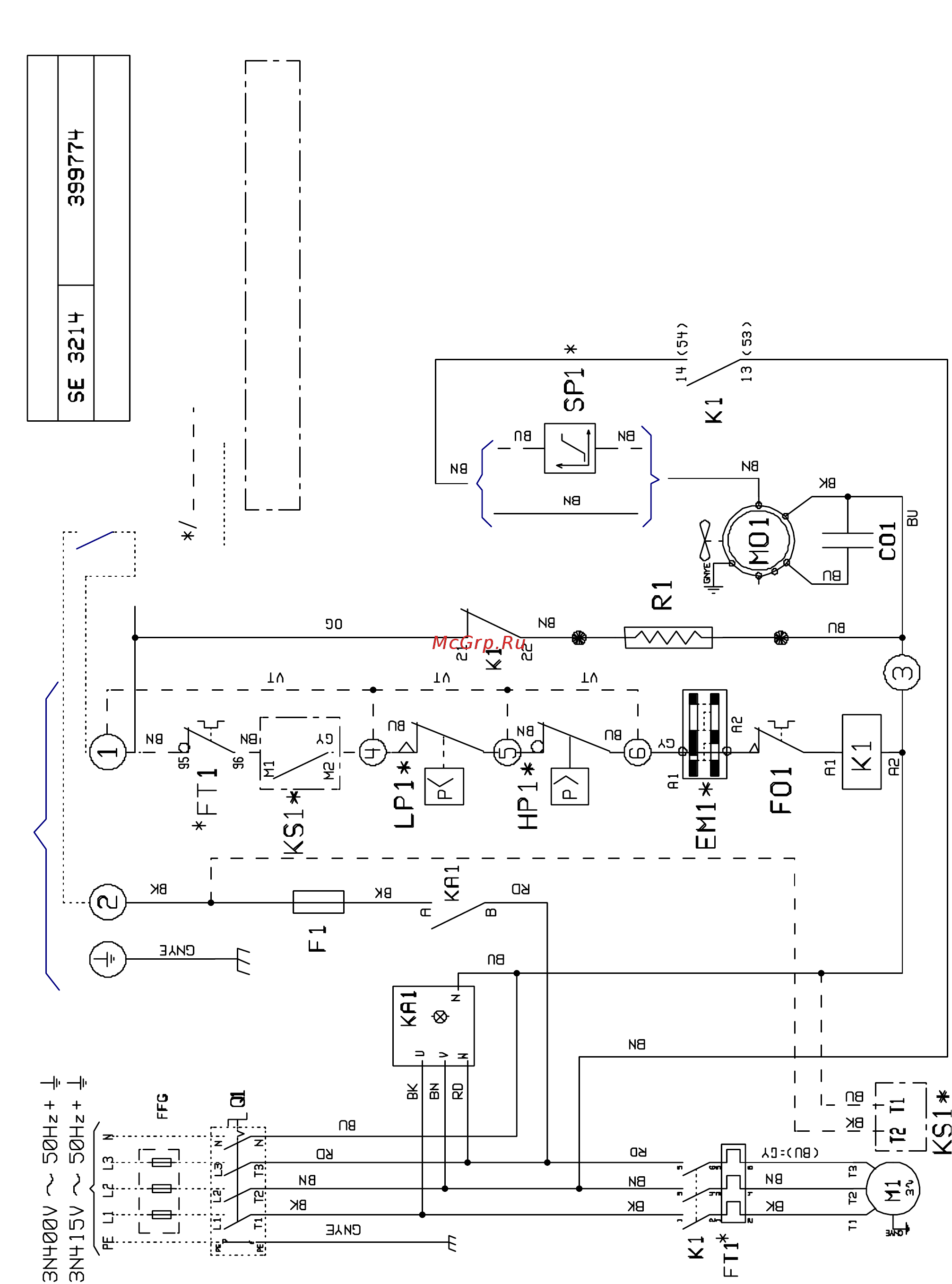 Airwell CDN 405M [26/30] Электрические схемы типоразмеры 205 305