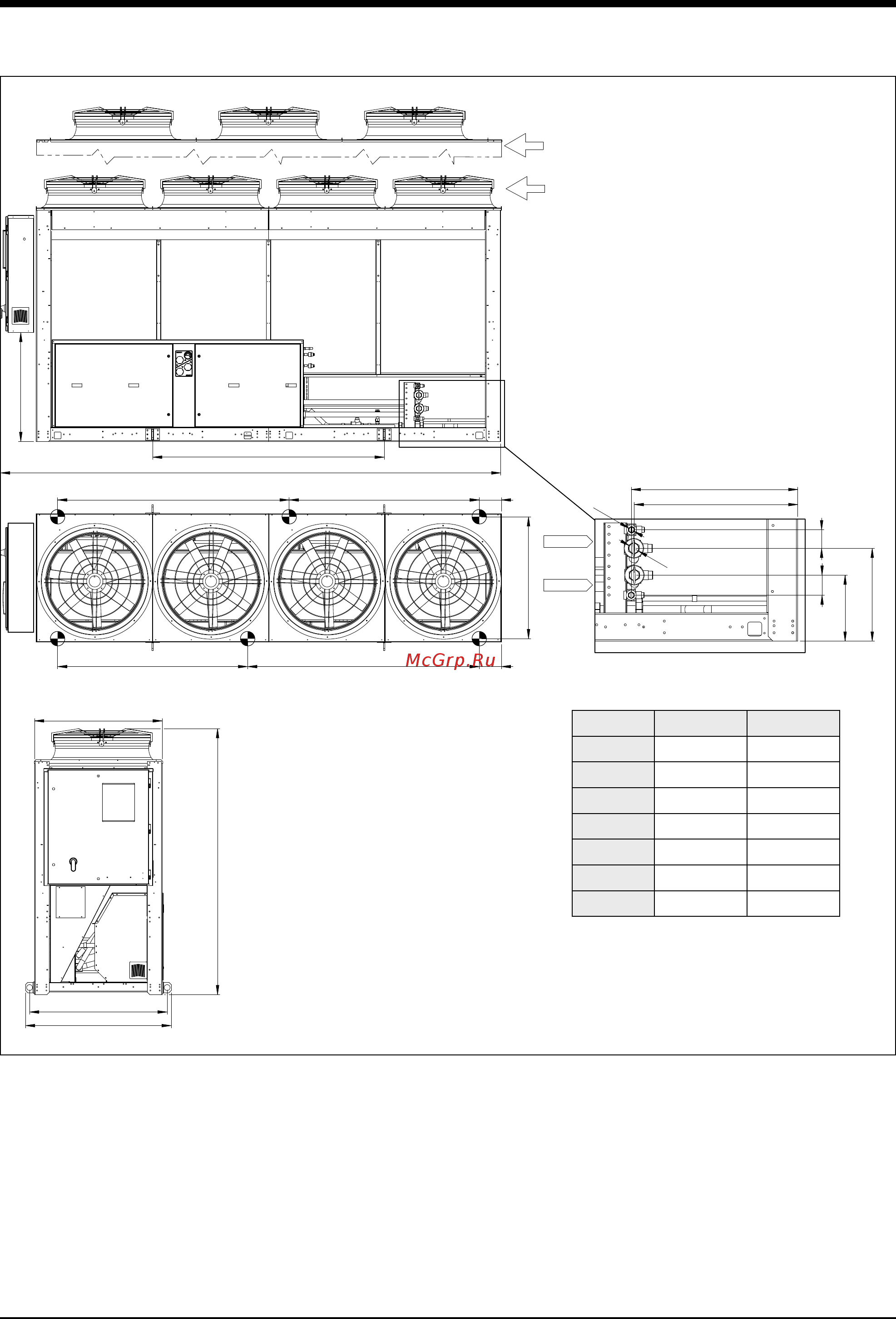 Airwell VLC 604 [20/24] Dimensions continued