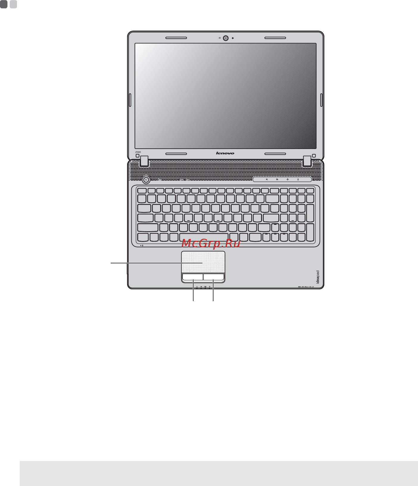 Lenovo IdeaPad Z560 [21/76] Использование сенсорной панели