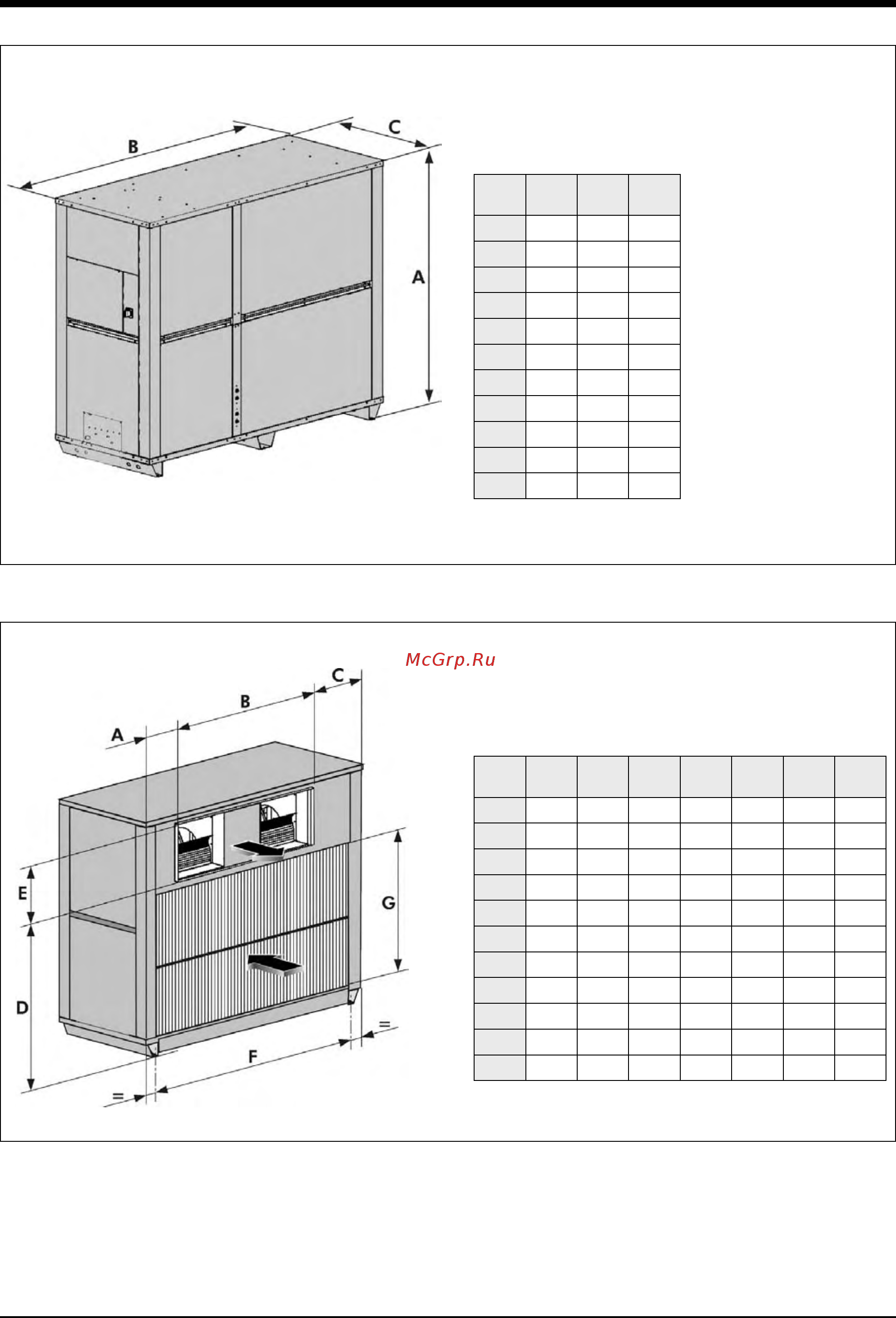 Airwell AQCL 120 [16/20] Dimensions mm
