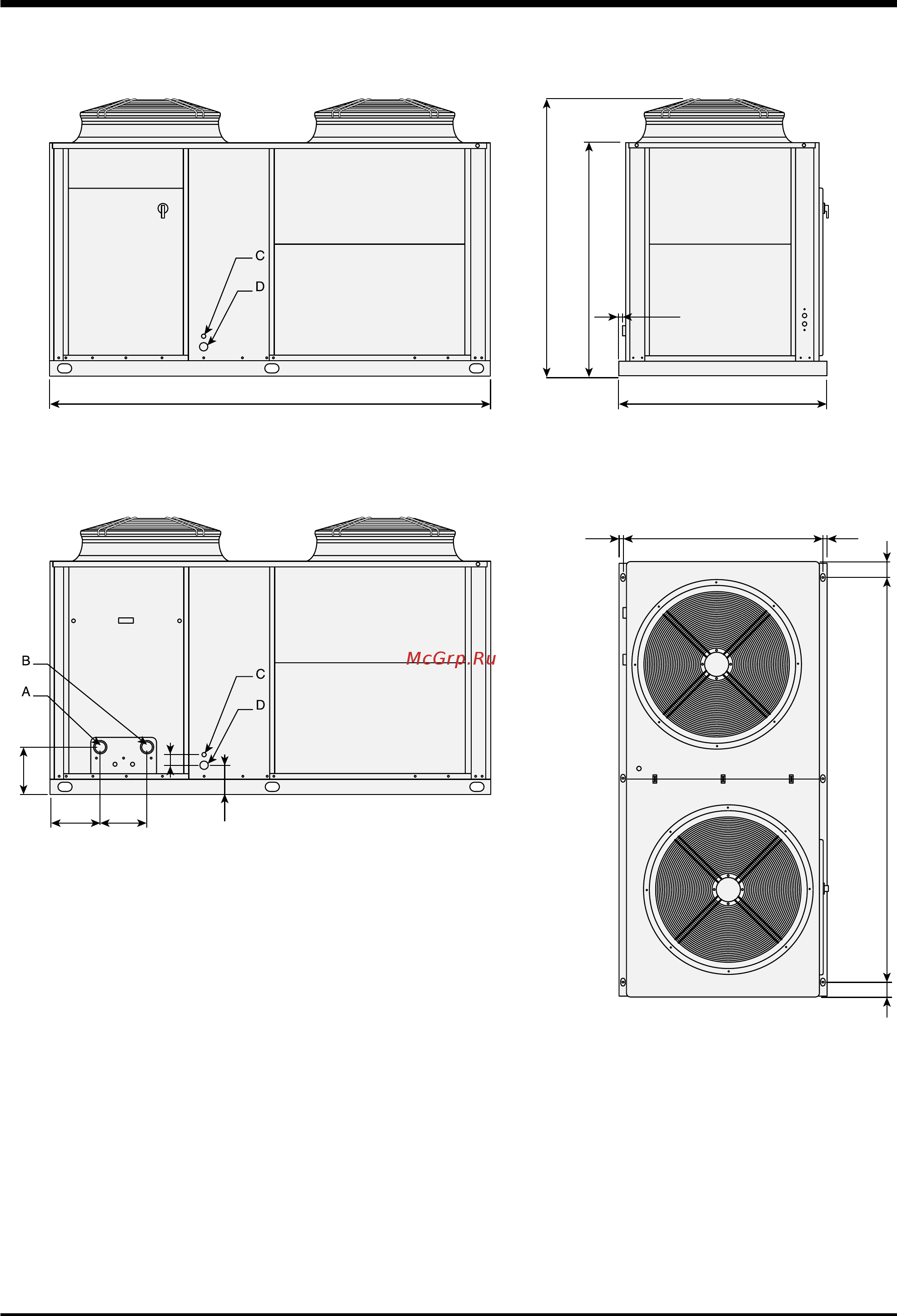 Airwell AQH 130 [24/28] Dimensions aqu logic aqh size 90