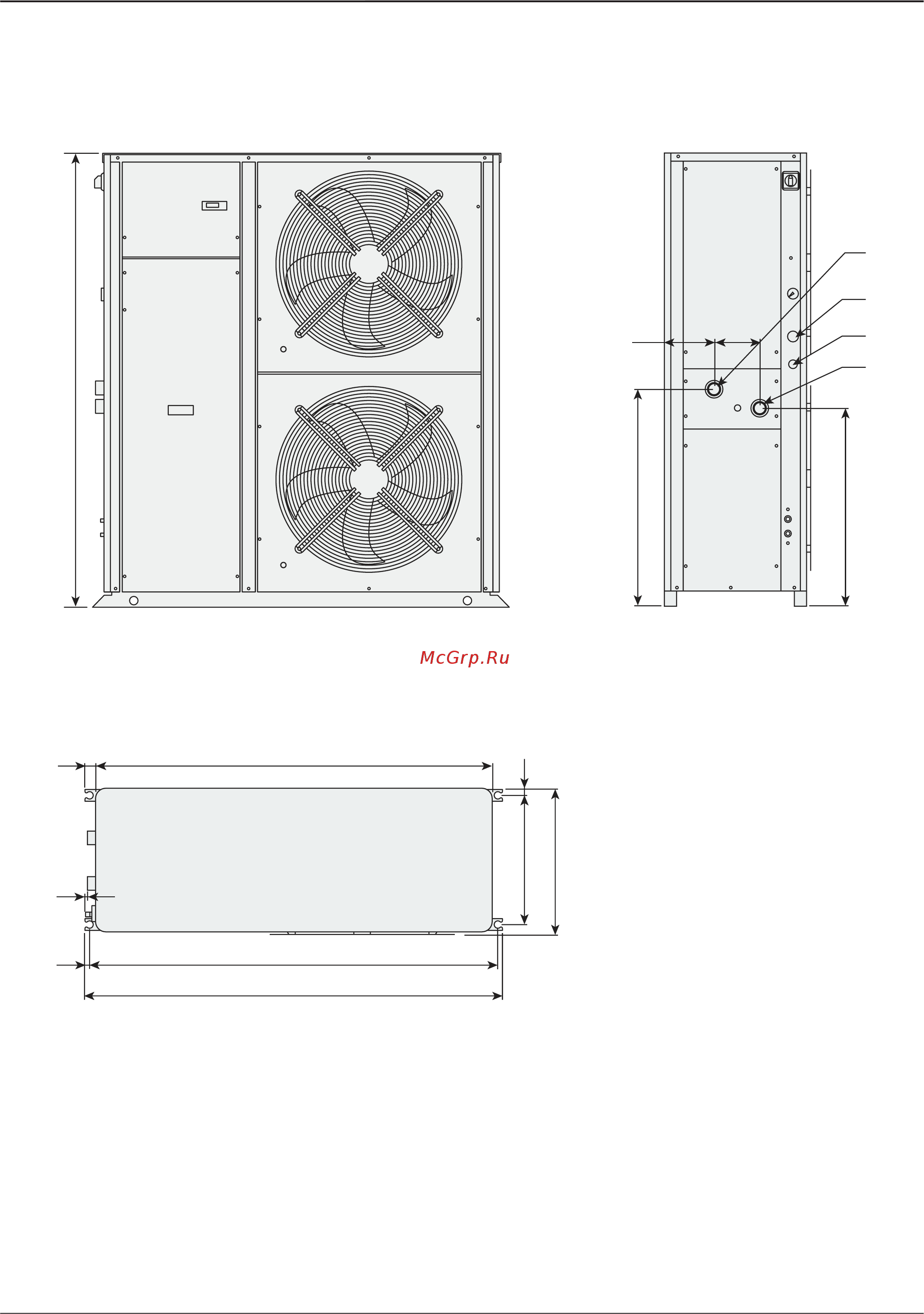 Airwell AQH 60 [22/28] Габаритные и присоединительные размеры aqu logic aqн типоразмеры 20 25 30 и 35 типоразмеры 20 25 30 и 35