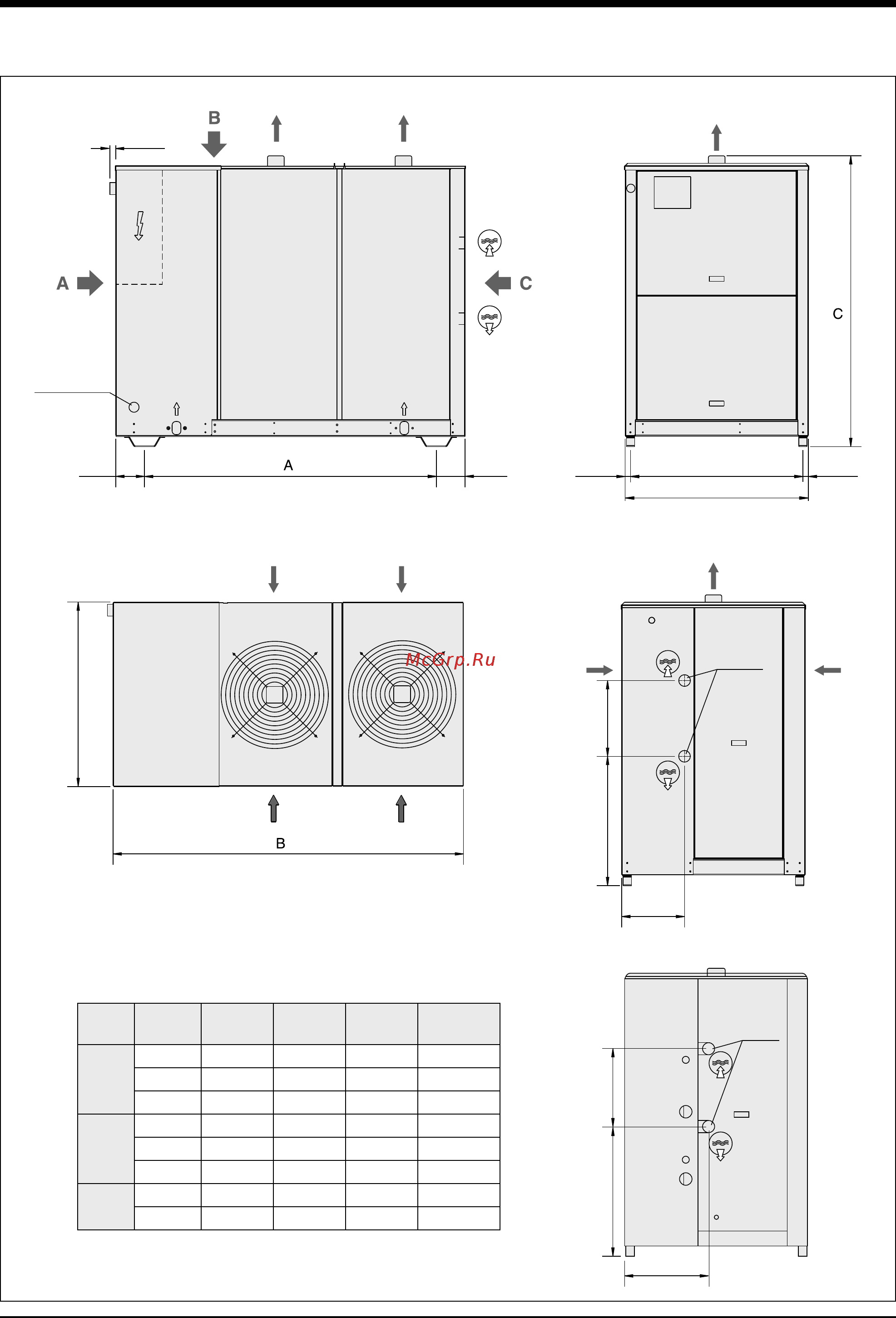 Airwell CLH 242 [22/28] Dimensions