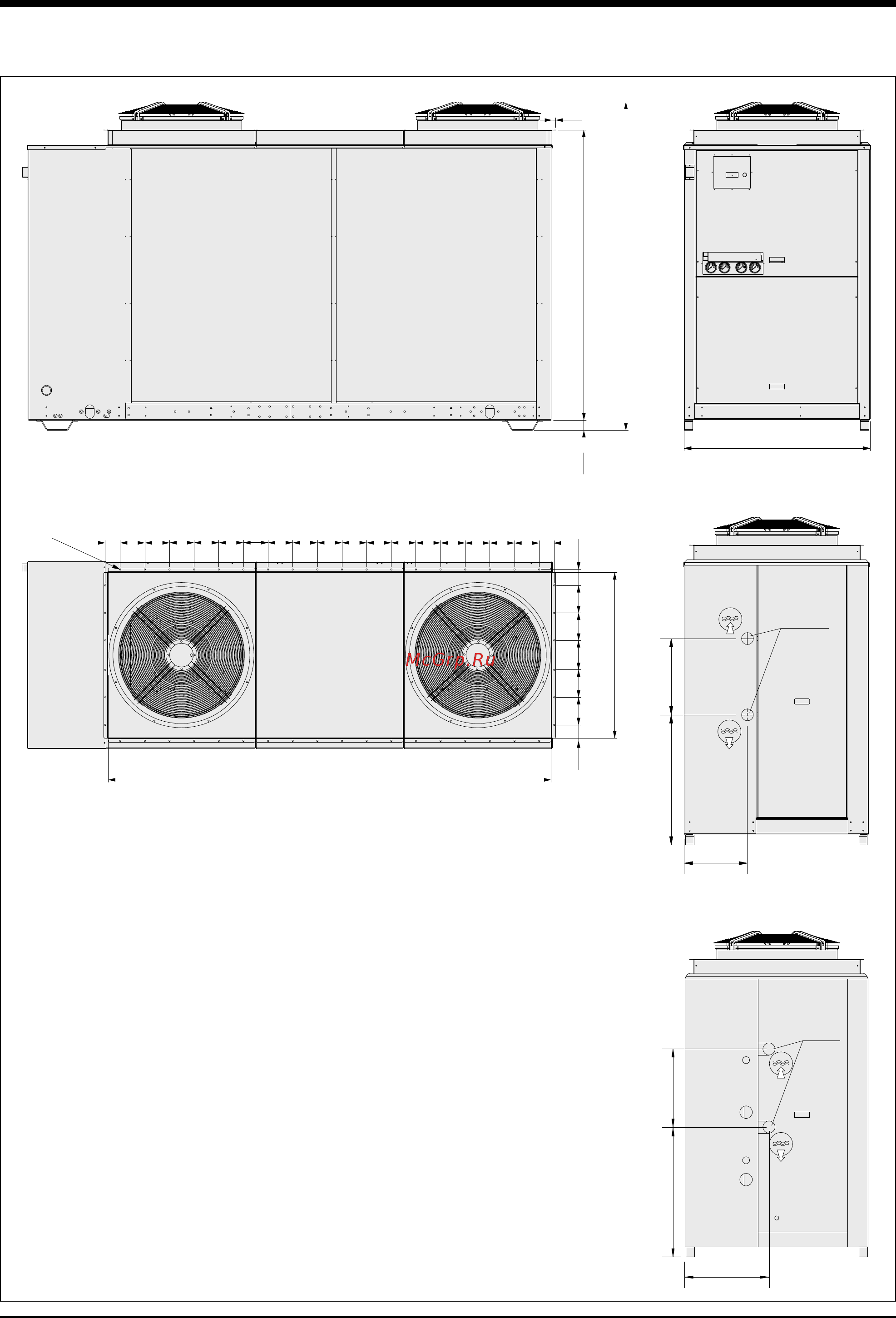 Airwell CLH 242 [24/28] Dimensions continued