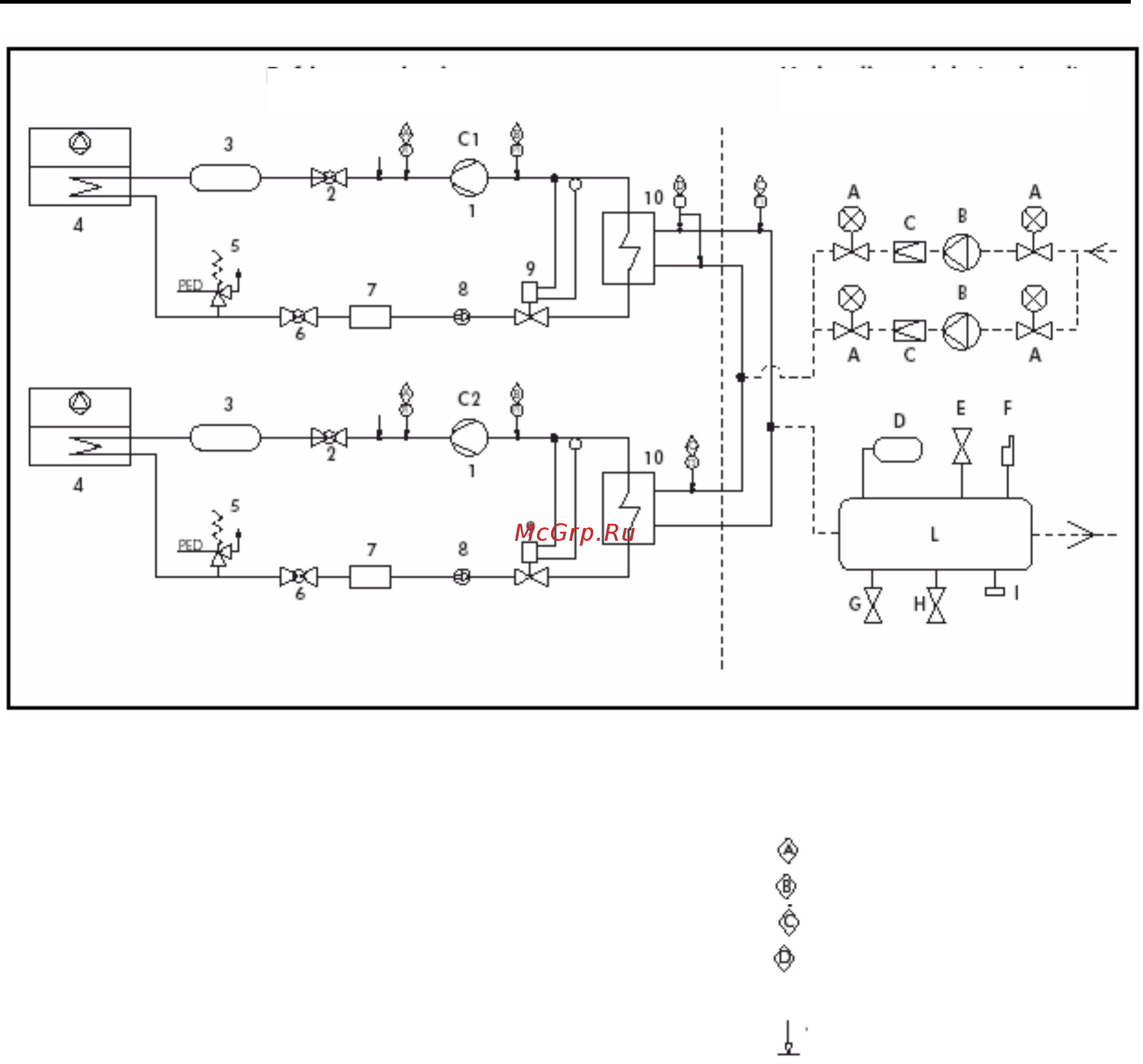 Airwell CLS 302 [4/24] Схемы потока хладагента