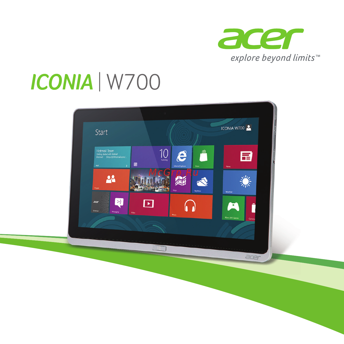 Acer Iconia Tab W701 i5 64Gb Руководство пользователя онлайн
