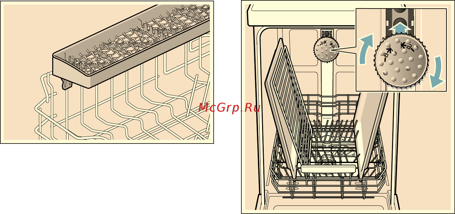 Bosch SMS 69N08 [23/56] Paзбpызгивaющaя гoлoвкa для мoйки пpoтивнeй